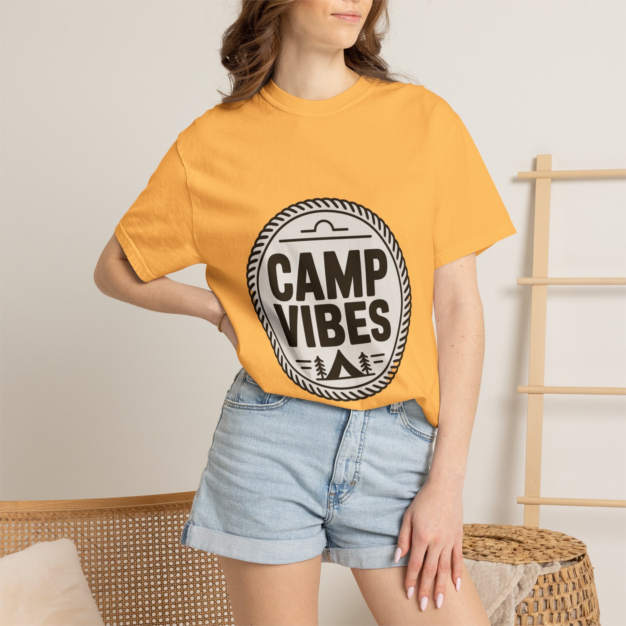 Coin Badge Camp Vibes T-Shirt
