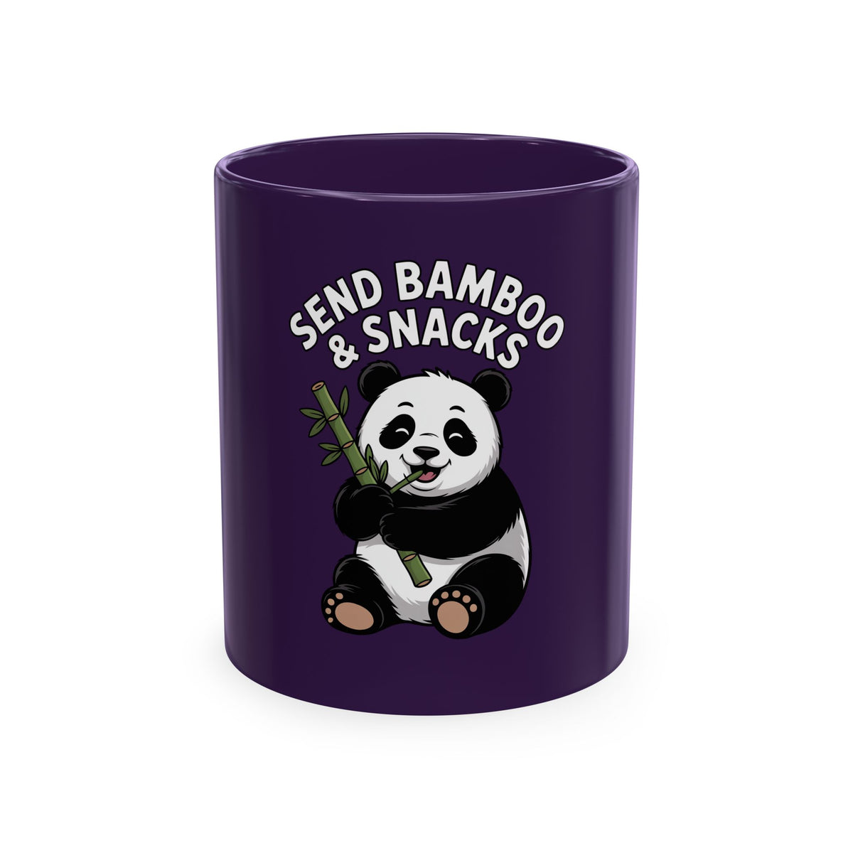 Send Bamboo Panda Mug, Funny Panda Coffee Cup, Cute Bamboo Snacks Mug, Panda Lover Gift, Kawaii Animal Mug for Coffee Tea Lovers
