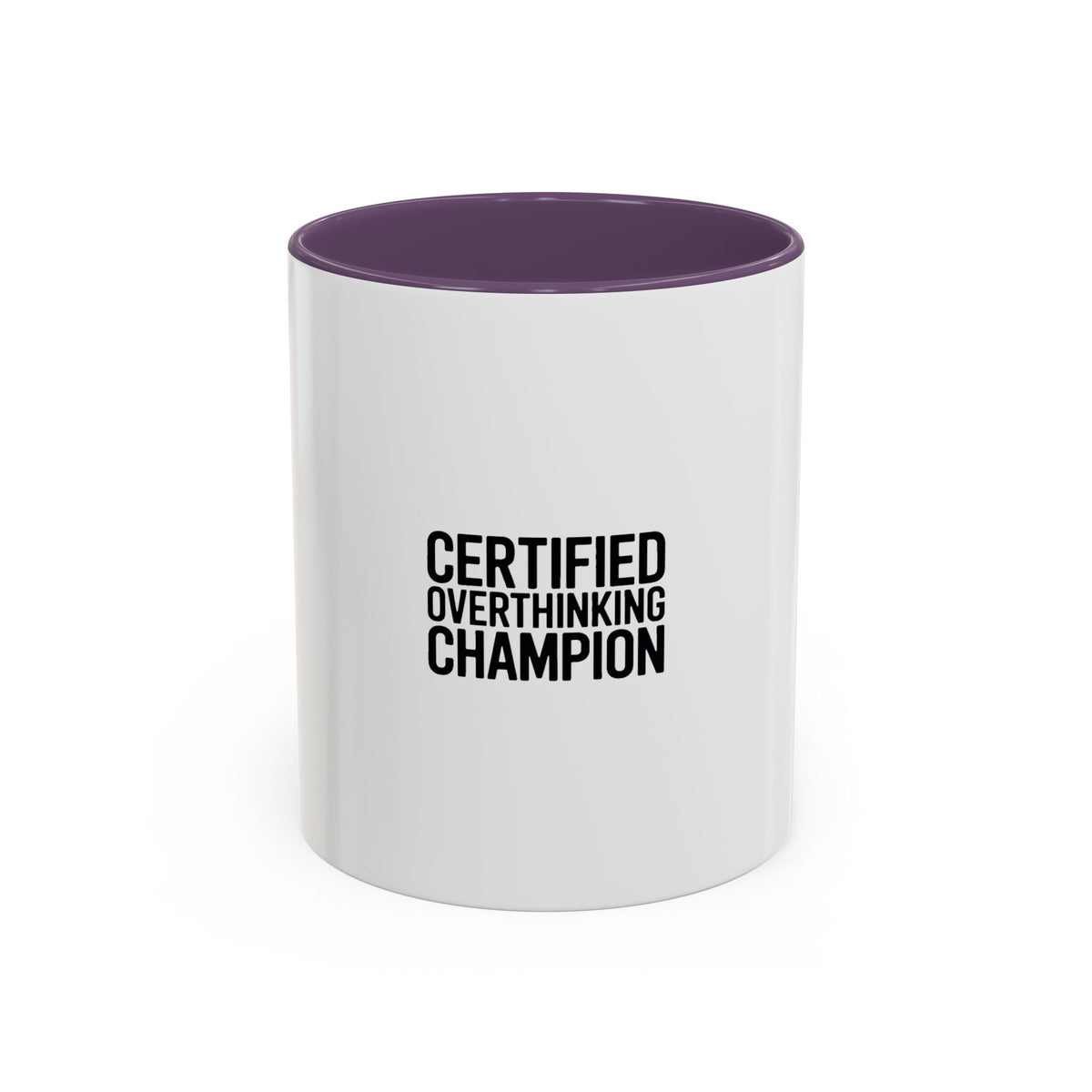 Certified Overthinking Champion Mug, Funny Sarcastic Coffee Mug, Anxiety Humor Gift, Overthinker Ceramic Cup, Funny Office Mug
