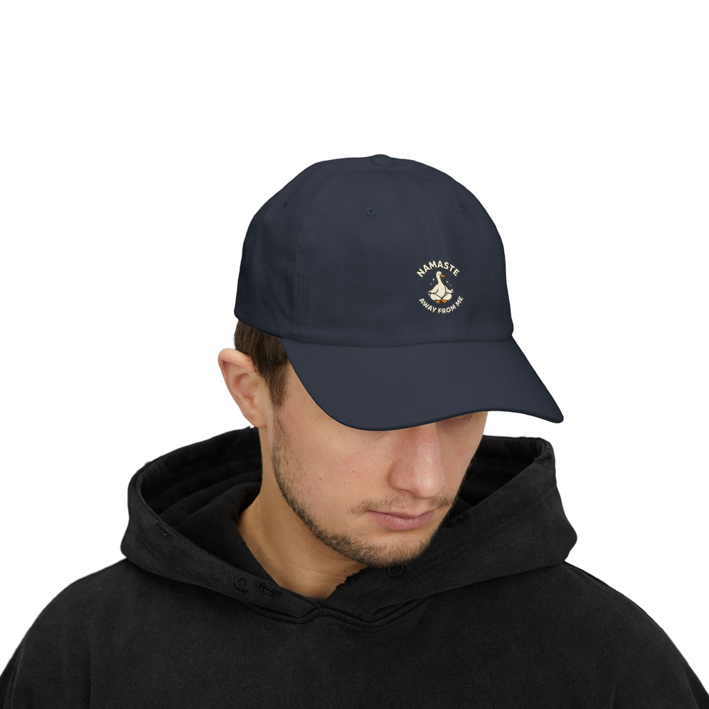Dad Cap — "Namaste Bitches" Yoga Hand Gesture Embroidered Hat
