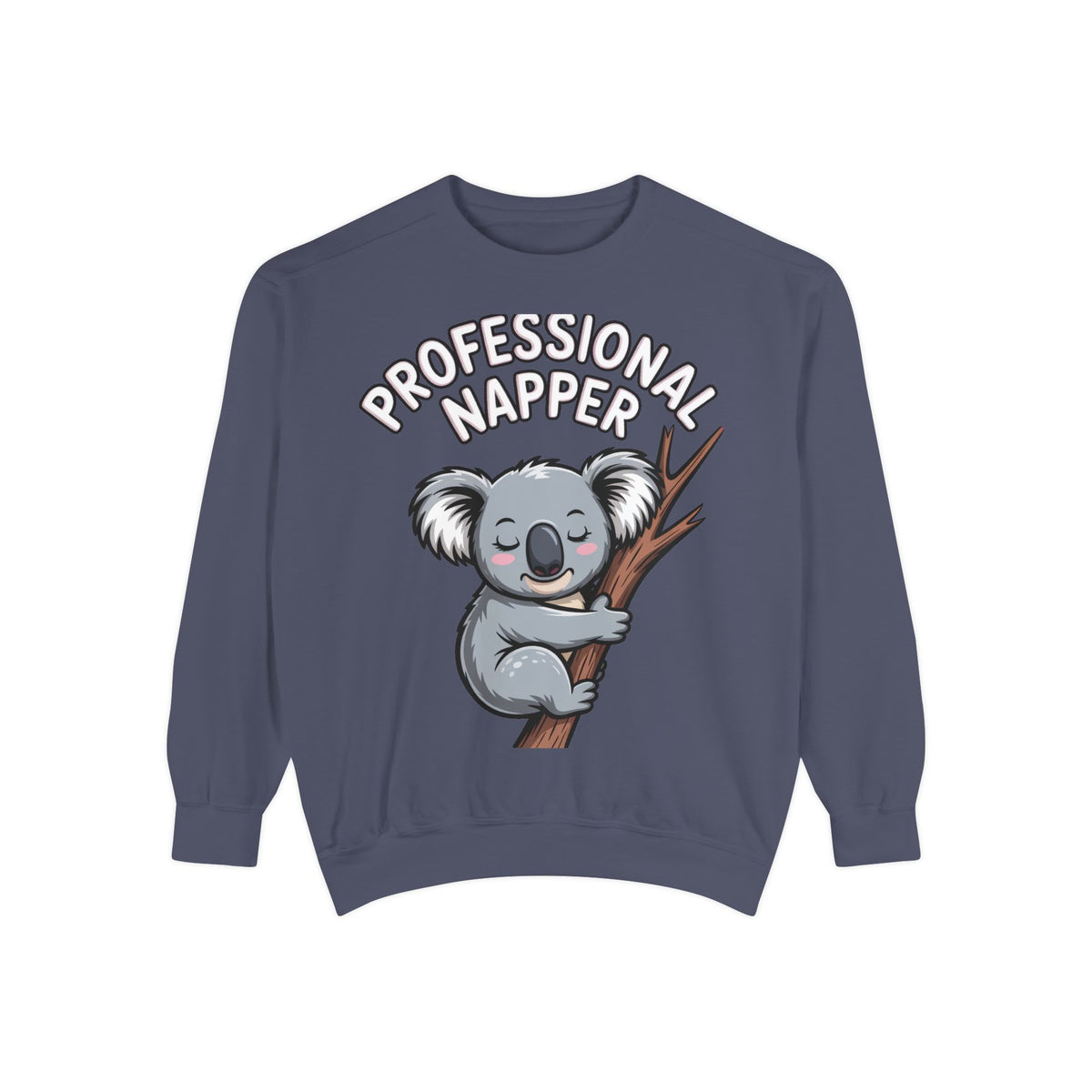 Professional Napper Koala Sweatshirt, Funny Koala Crewneck, Cute Nap Lover Gift, Cozy Animal Sweatshirt for Sleepy Souls