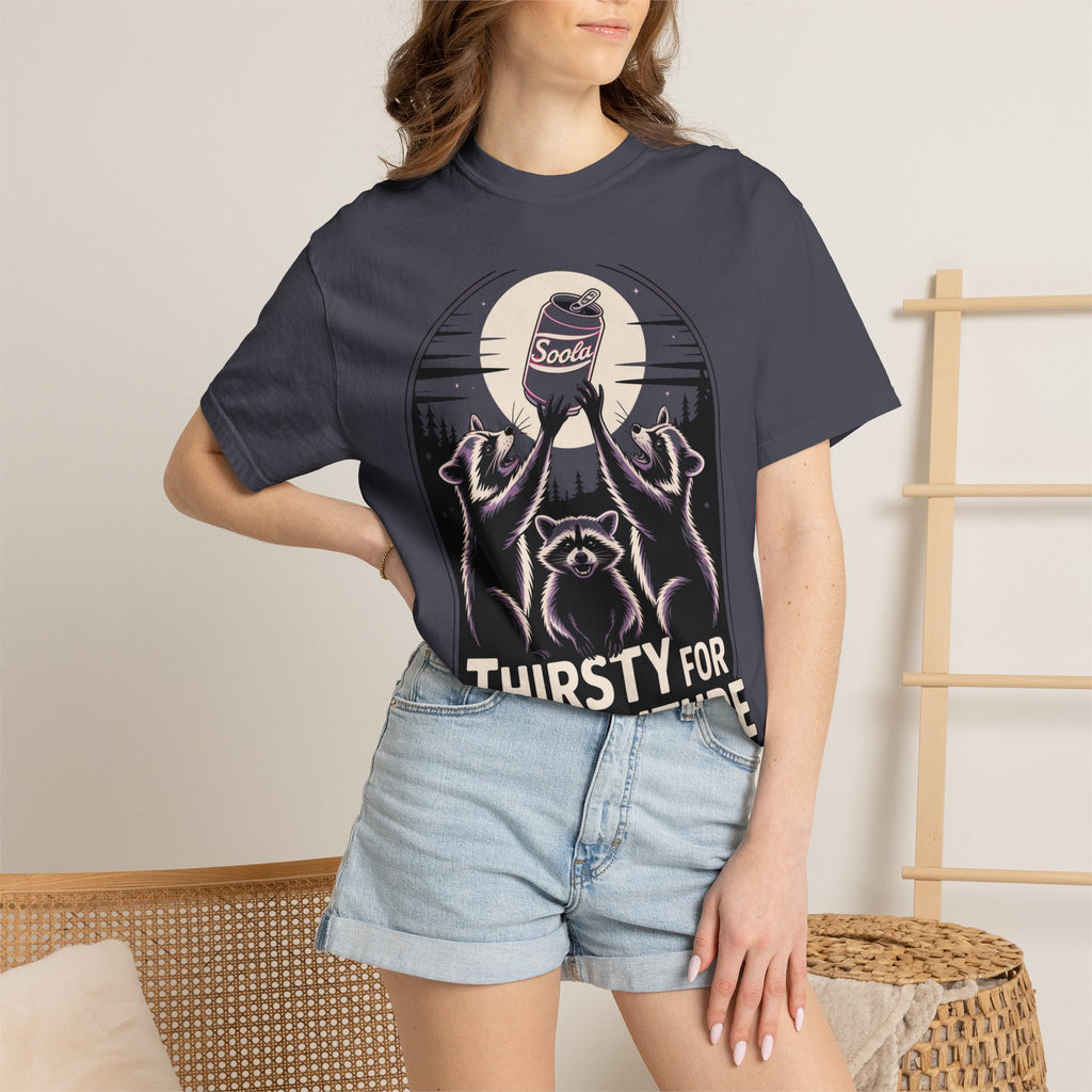 Thirsty For Adventure Raccoons Shirt, Funny Vintage Raccoon T-Shirt, Retro Soda Poster Tee, Camping Gift