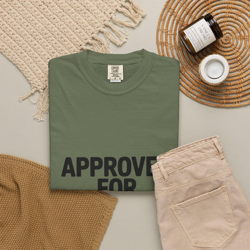 Approved For Chaos Only Shirt, Funny Bold Typography T-Shirt, Sarcastic Quote Tee, Chaotic Energy Shirt Gift