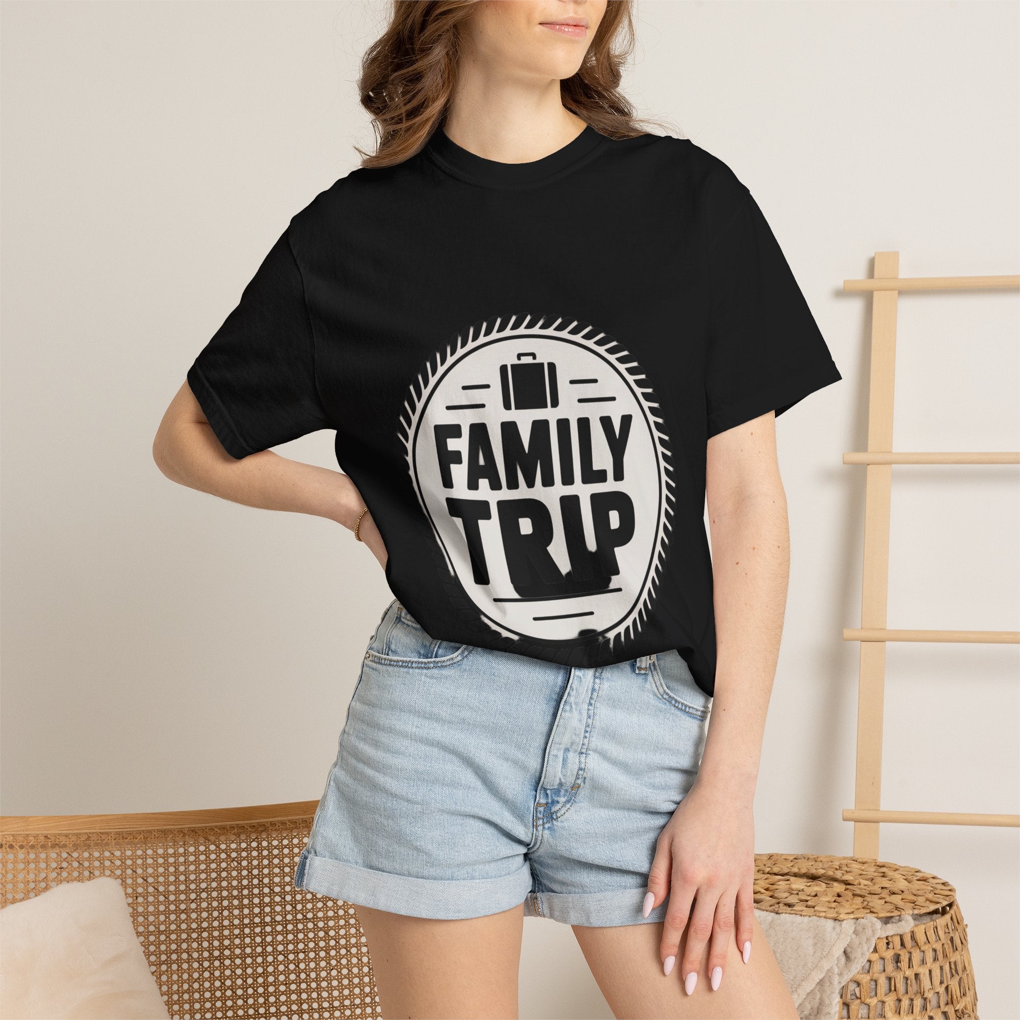 Coin Badge Family Trip T-Shirt
