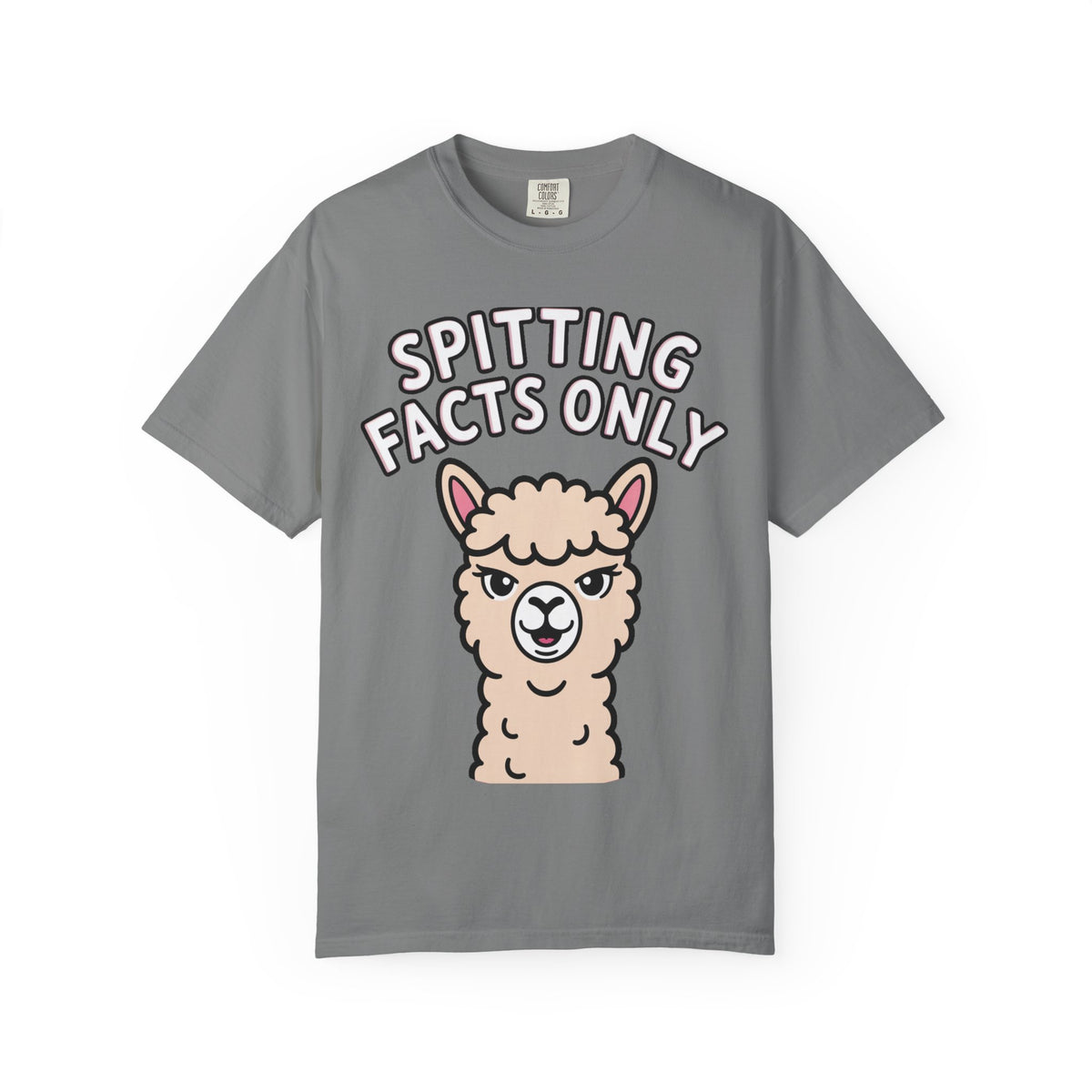 Funny Alpaca Shirt, Spitting Facts Only T-Shirt, Sassy Alpaca Tee, Cute Alpaca Lover Gift, Funny Animal Graphic Shirt