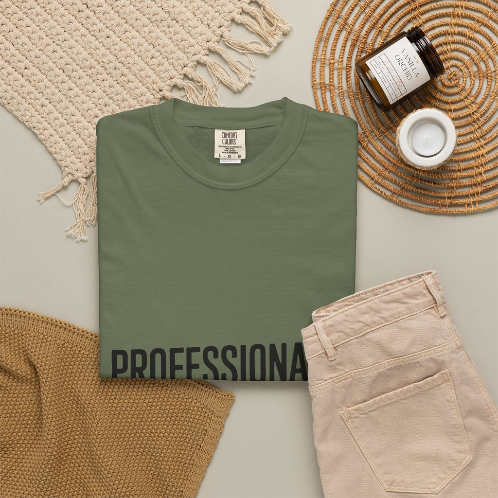 Professionally Awkward Shirt, Funny Sarcastic T-Shirt, Bold Typography Tee, Office Humor Gift, Introvert Coworker Shirt