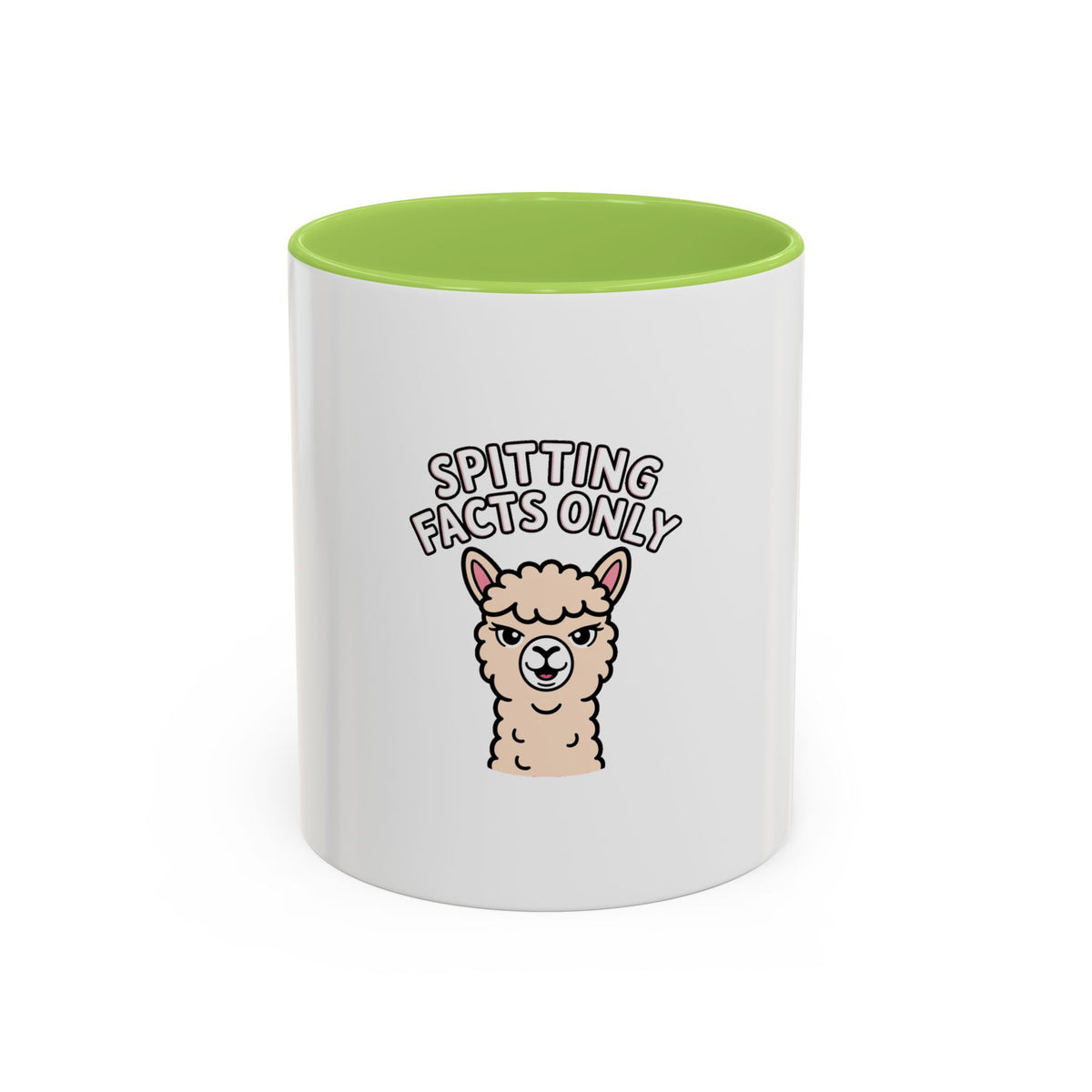Funny Alpaca Mug, Spitting Facts Only Coffee Mug, Sassy Alpaca Gift, Cute Cartoon Animal Mug, Funny Coffee Cup Gift For Her