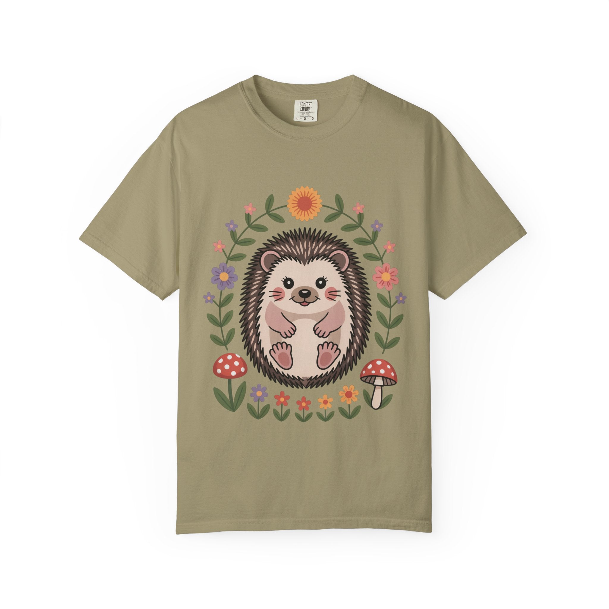 Floral Hedgehog T-Shirt