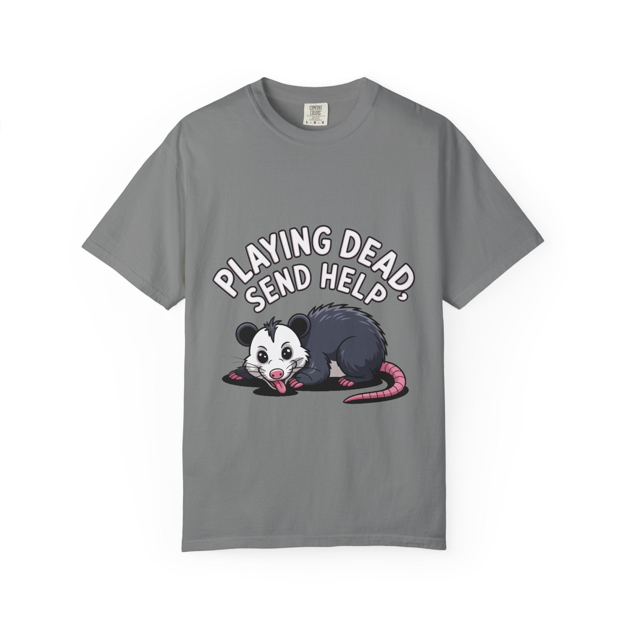 Funny Opossum Shirt, Playing Dead Send Help T-Shirt, Cute Possum Lover Gift, Sarcastic Animal Tee
