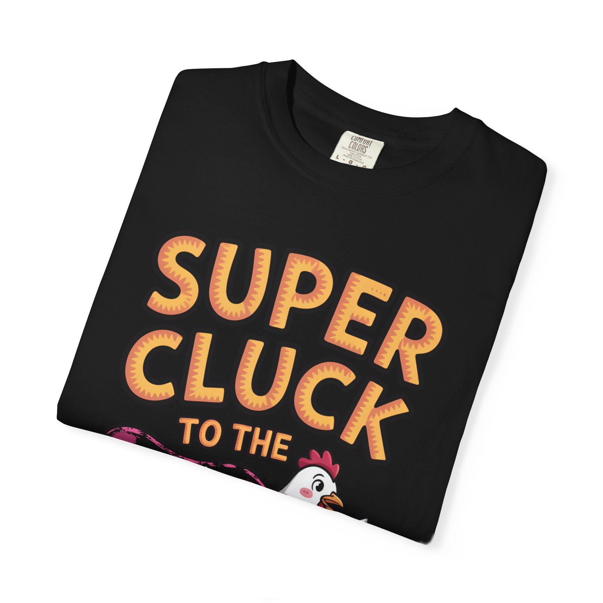 Funny Chicken Superhero Shirt, Super Cluck To The Rescue T-Shirt, Cute Cartoon Chicken Tee, Farm Animal Lover Gift
