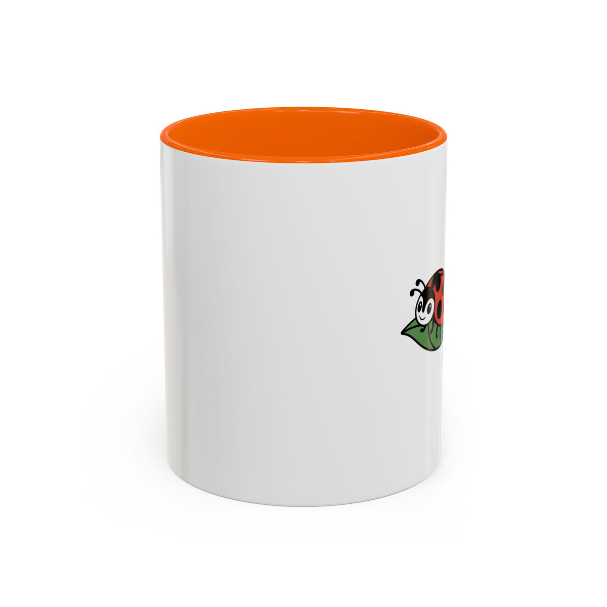 Ladybug On A Leaf Mug, Cute Ladybug Ceramic Mug, Nature Lover Gift, Cottagecore Coffee Cup, Insect Lover Gift Mug