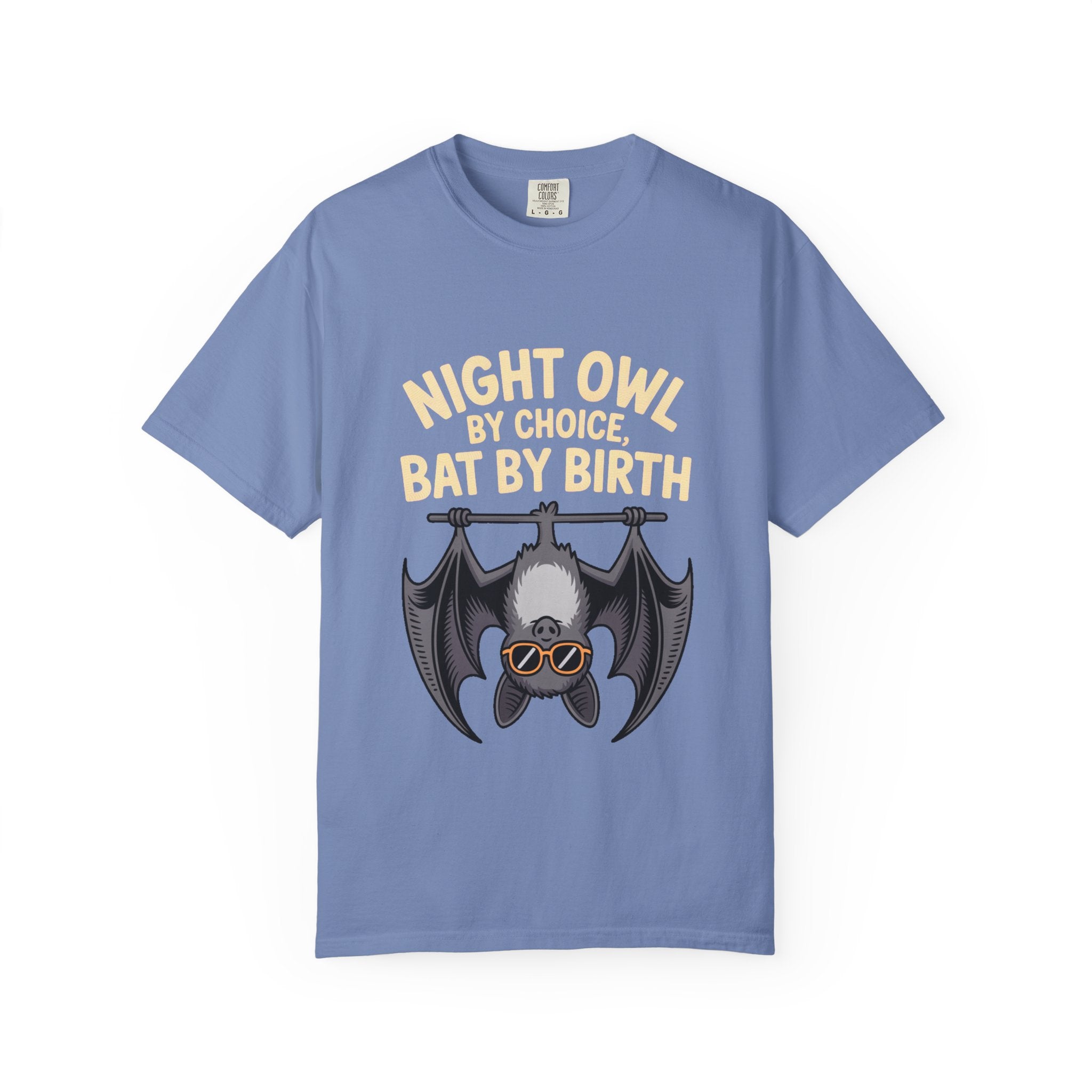 Night Owl By Choice Bat Shirt, Funny Bat T-Shirt, Cute Bat Wearing Sunglasses Tee, Halloween Gift for Night Owls