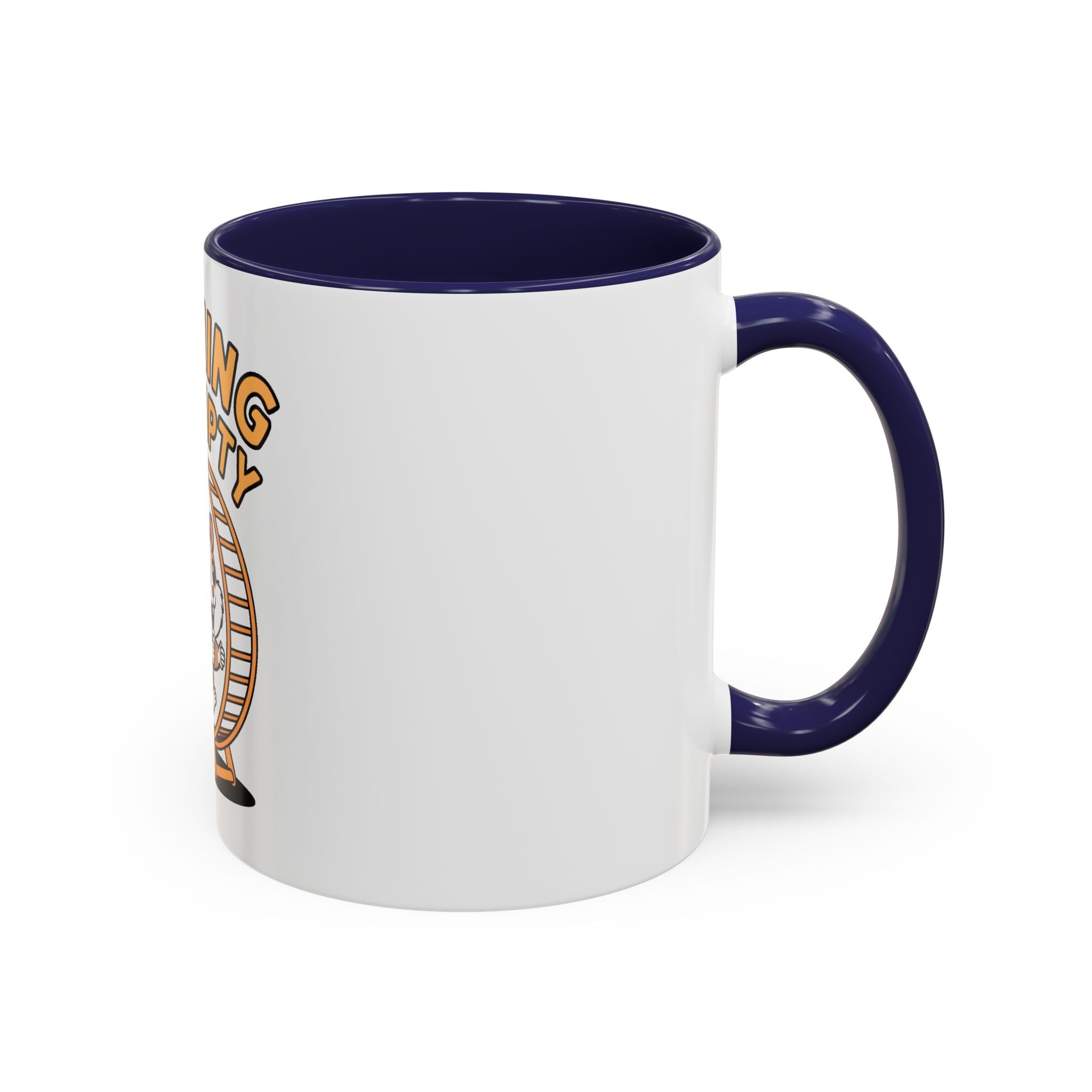 Running On Empty Hamster Mug, Funny Tired Hamster Coffee Cup, Cute Exhausted Wheel Runner Gift, Sarcastic Coffee Mug for Coworker