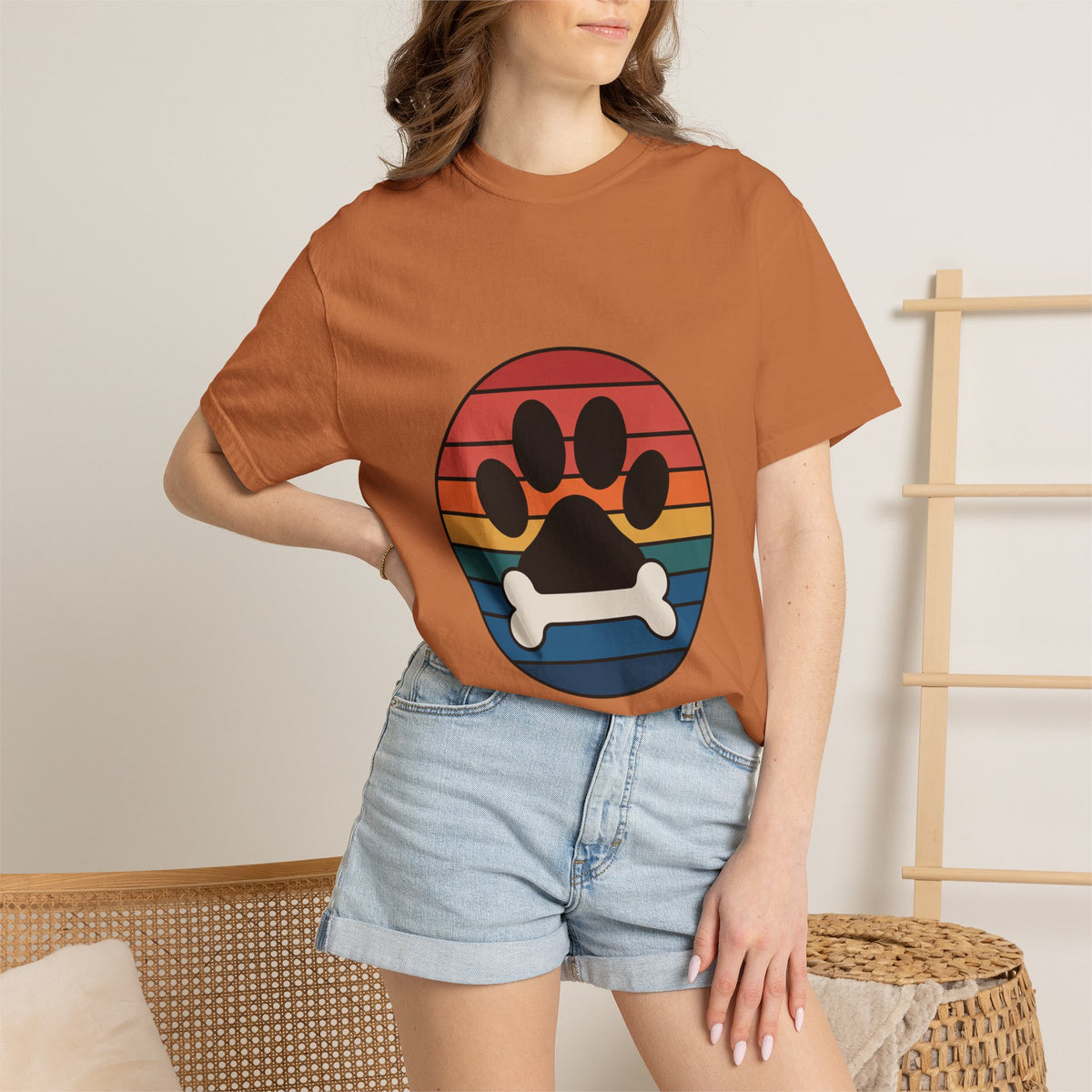 Dog Mom Retro Badge Shirt, Vintage Sunset Dog Lover T-Shirt, Retro Travel Sticker Style Dog Mama Gift Tee