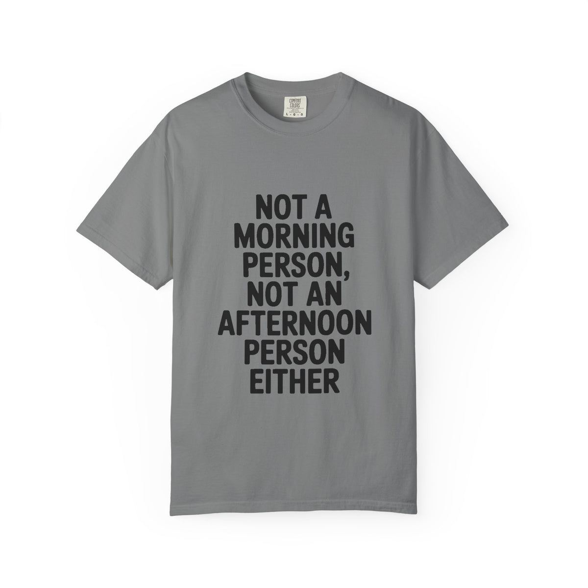 Not A Morning Person Shirt, Funny Sarcastic T-Shirt, Not An Afternoon Person Either Tee, Anti Social Gift