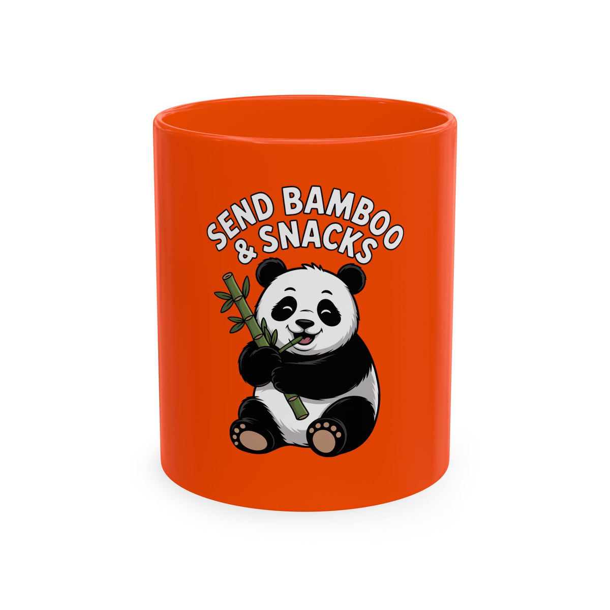 Send Bamboo Panda Mug, Funny Panda Coffee Cup, Cute Bamboo Snacks Mug, Panda Lover Gift, Kawaii Animal Mug for Coffee Tea Lovers