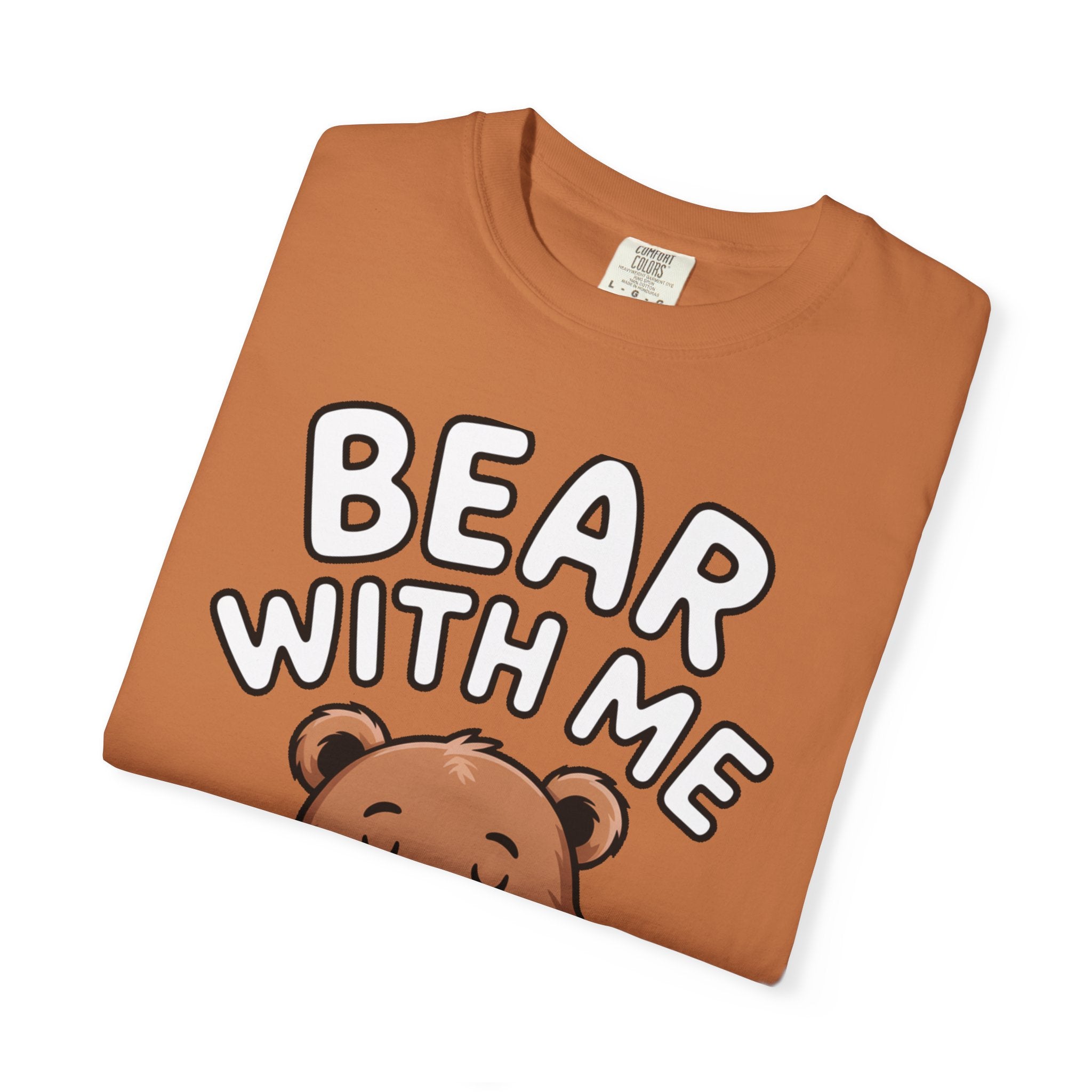Bear With Me Shirt, Cute Sleepy Bear T-Shirt, Funny Bear Hug Pillow Tee, Cozy Introvert Gift