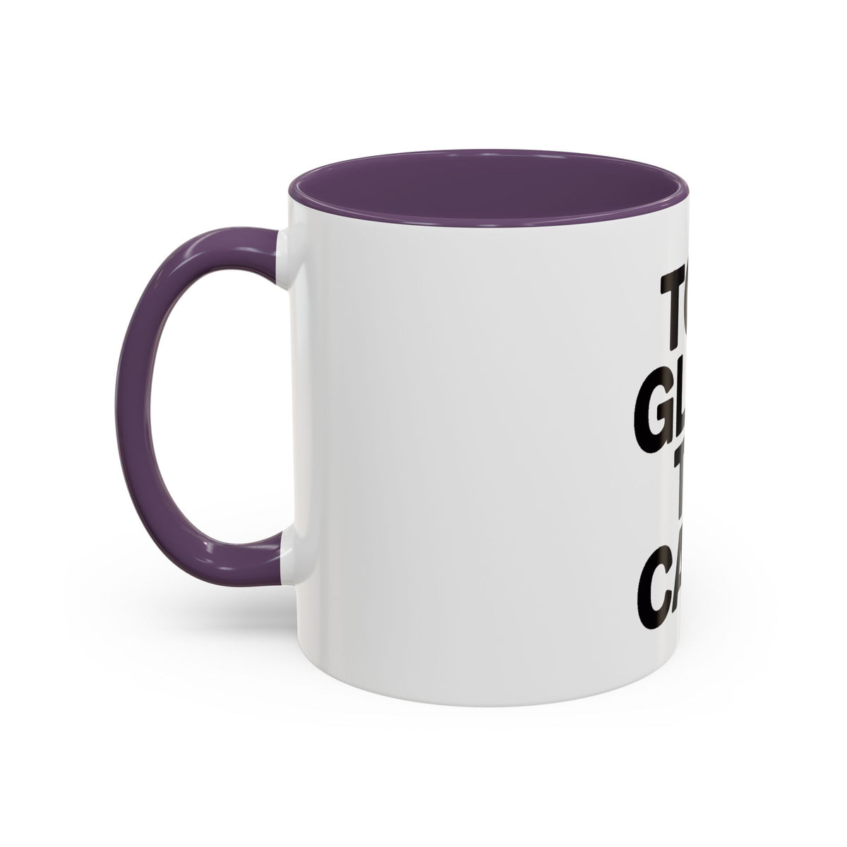 Too Glam To Care Mug, Bold Typography Coffee Mug, Sassy Quote Mug, Funny Gift for Her, Glam Girl Coffee Cup, Trendy Statement Mug