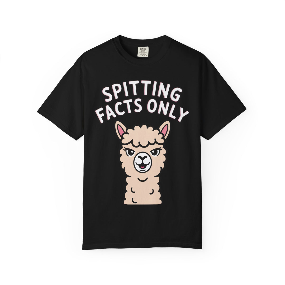 Funny Alpaca Shirt, Spitting Facts Only T-Shirt, Sassy Alpaca Tee, Cute Alpaca Lover Gift, Funny Animal Graphic Shirt