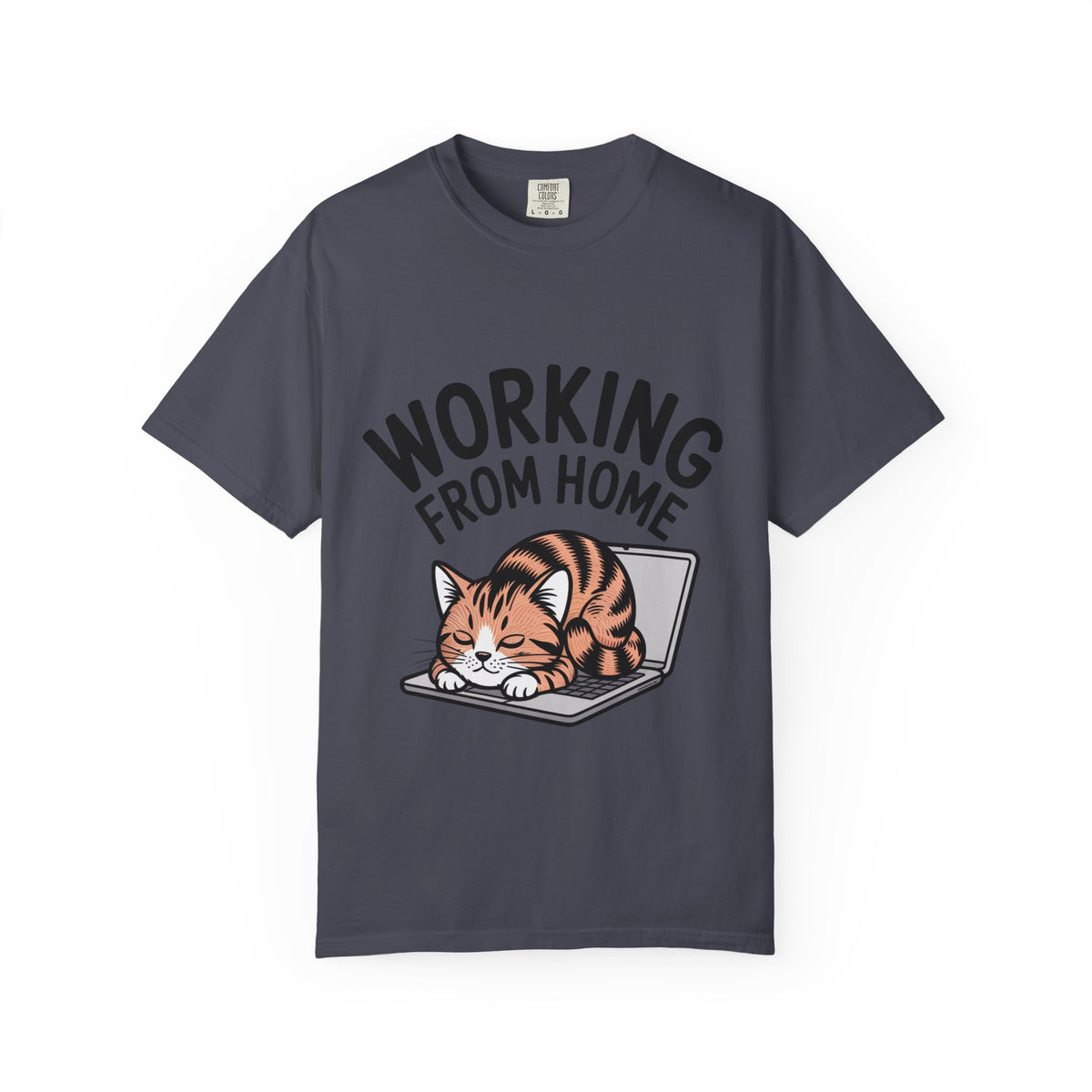 Working From Home Cat Shirt, Funny Cat Lover T-Shirt, Cute Cat Keyboard Tee, Remote Work Gift, WFH Cat Lover Graphic Shirt