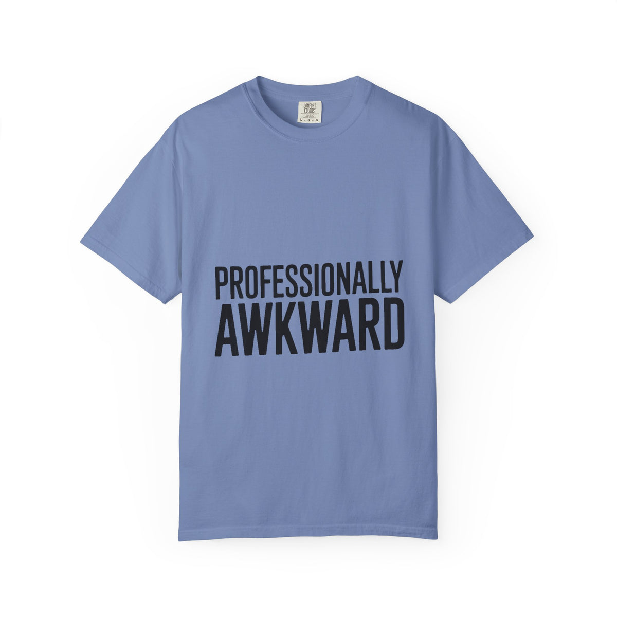 Professionally Awkward Shirt, Funny Sarcastic T-Shirt, Bold Typography Tee, Office Humor Gift, Introvert Coworker Shirt