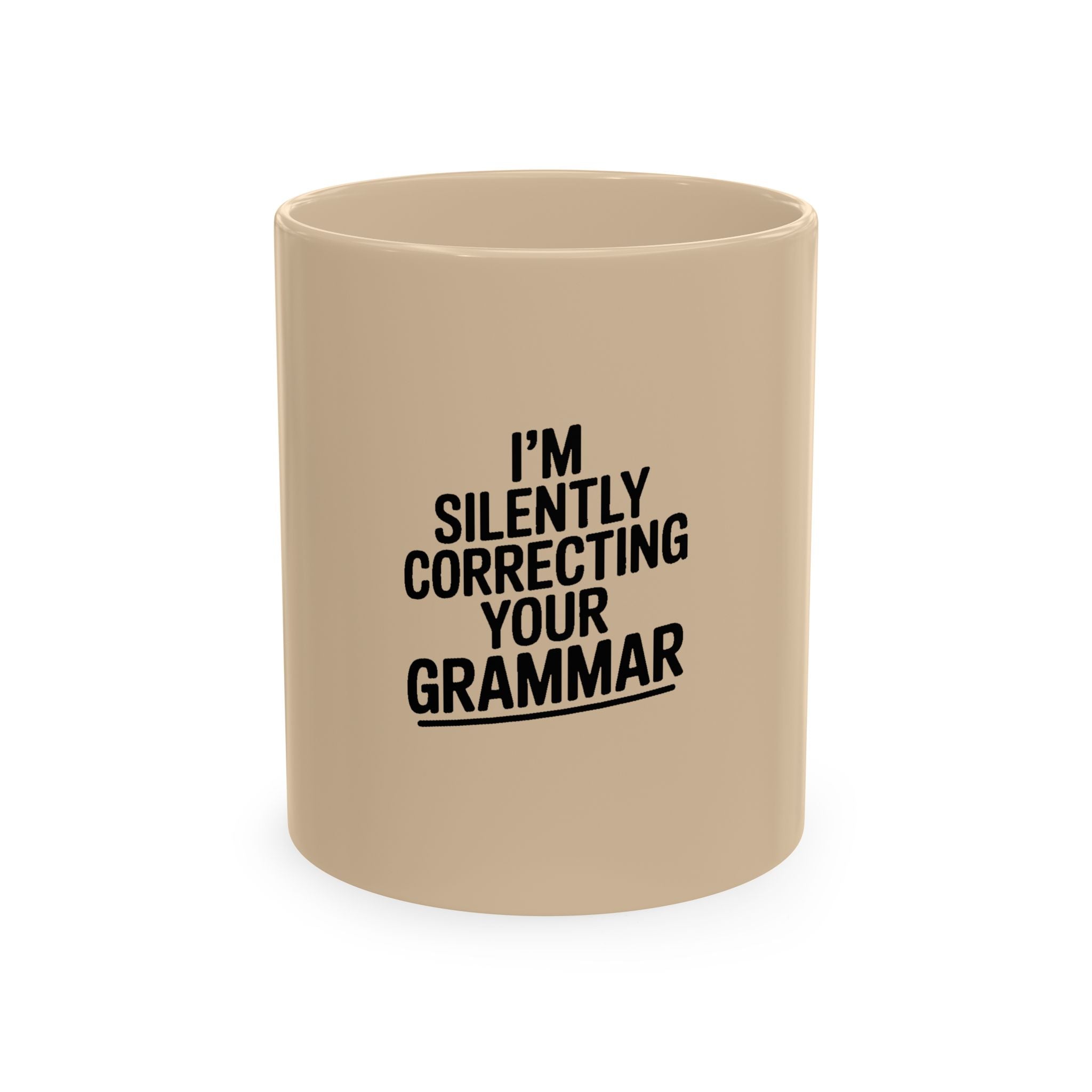 Silently Correcting Your Grammar Mug, Funny Grammar Nazi Coffee Cup, Sarcastic Teacher Gift, English Teacher Mug, Editor Gift