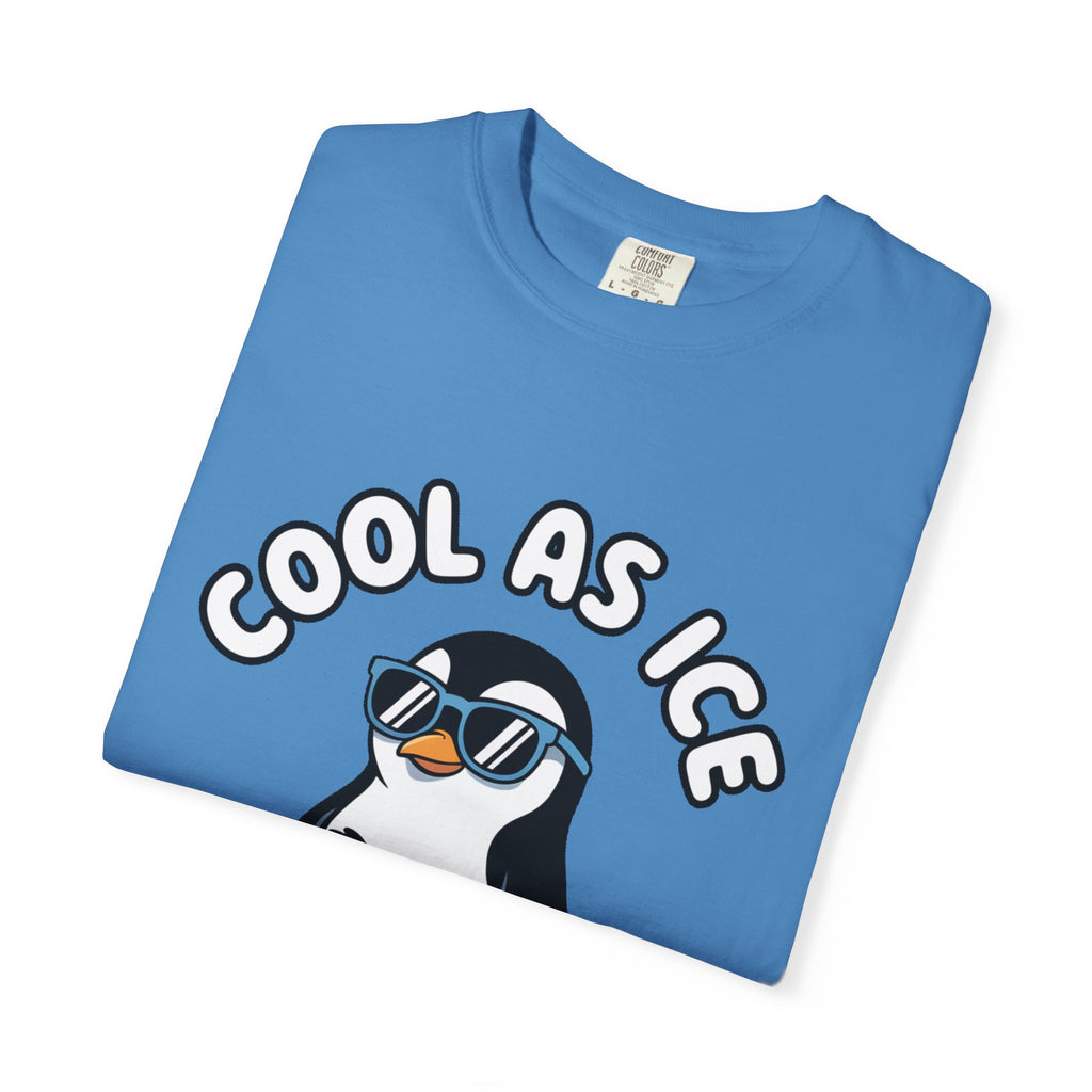 Cool As Ice Penguin Shirt, Funny Sunglasses Penguin T-Shirt, Cute Winter Animal Tee, Ice Block Bird Lover Gift