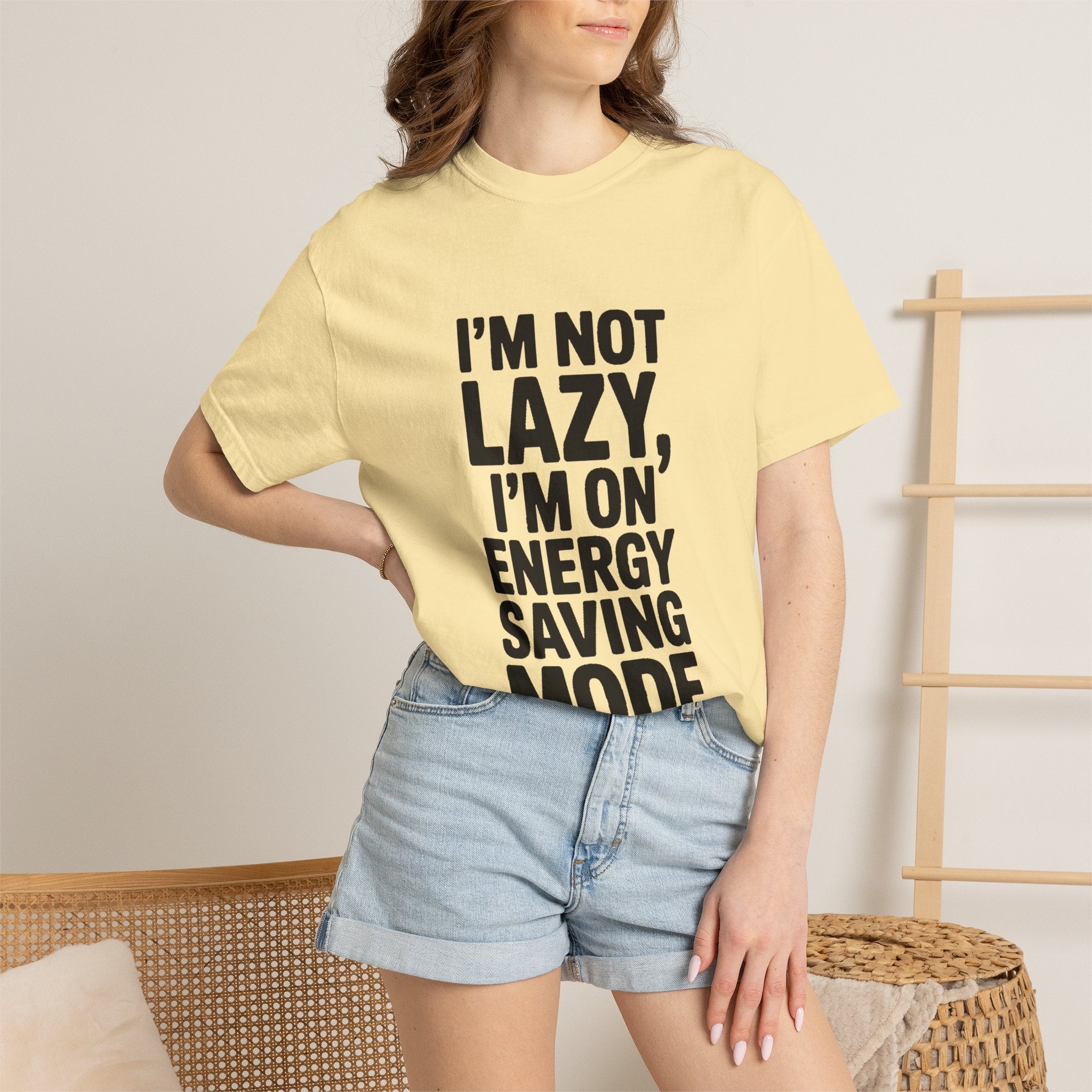 I'm Not Lazy I'm On Energy Saving Mode Shirt, Funny Sarcastic T-Shirt, Lazy Day Tee, Funny Gift for Him Her