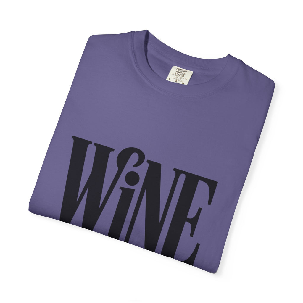 Wine O'Clock Shirt, Funny Wine Lover T-Shirt, Bold Typography Wine Glass Tee, Cute Gift for Wine Drinker