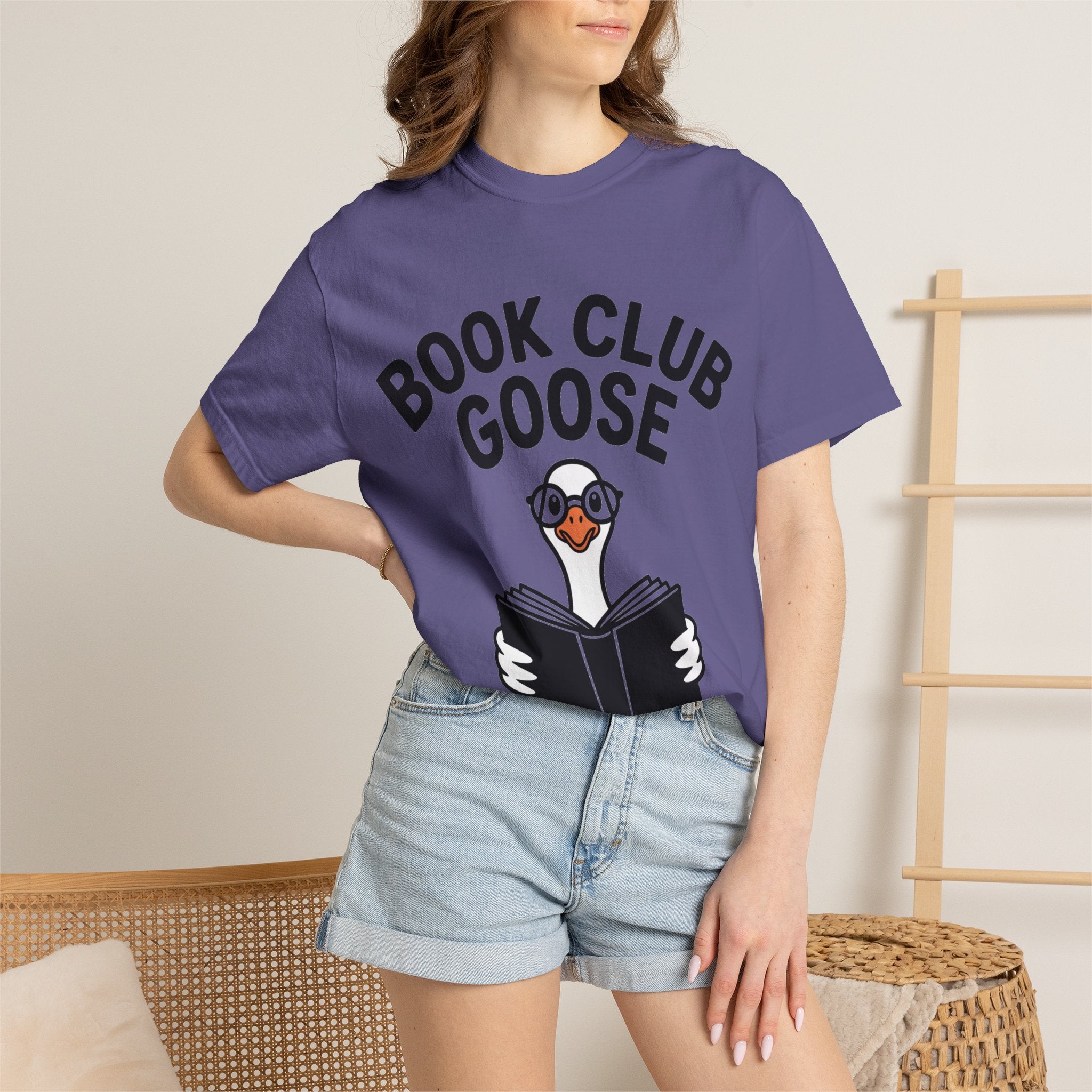 Book Club Goose Shirt, Funny Reading Goose T-Shirt, Bookworm Gift, Cute Bookish Bird Tee, Librarian Gift Shirt