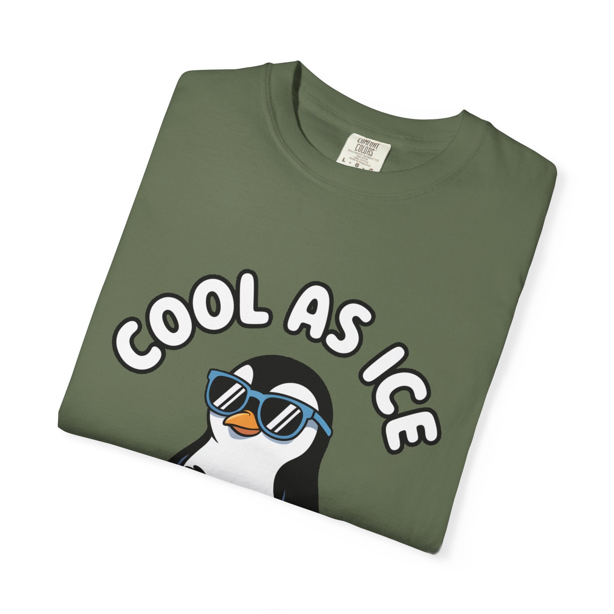 Cool As Ice Penguin Shirt, Funny Sunglasses Penguin T-Shirt, Cute Winter Animal Tee, Ice Block Bird Lover Gift