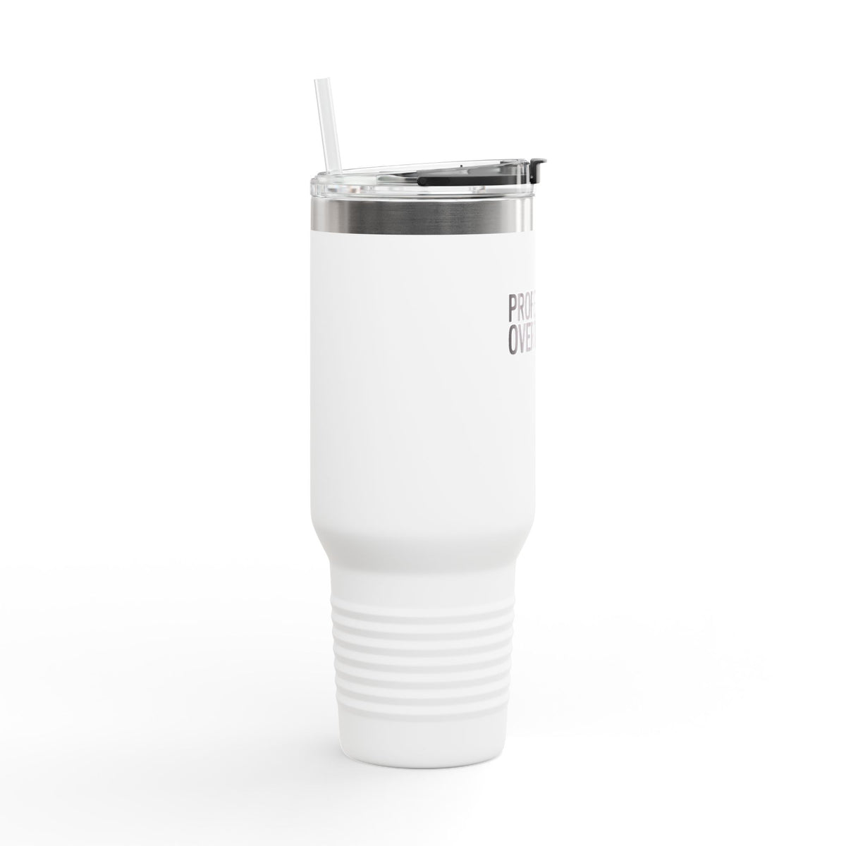 Professional Overthinker Travel Mug, Funny Anxiety Tumbler, Sarcastic Coffee Cup Gift, 40oz Insulated Mug with Handle and Straw