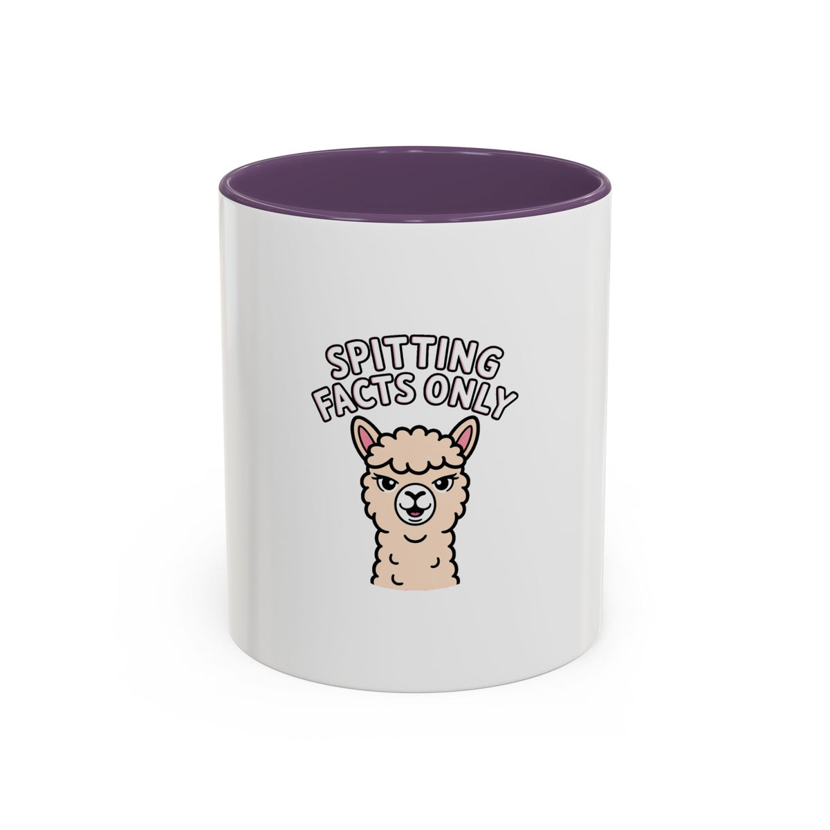Funny Alpaca Mug, Spitting Facts Only Coffee Mug, Sassy Alpaca Gift, Cute Cartoon Animal Mug, Funny Coffee Cup Gift For Her