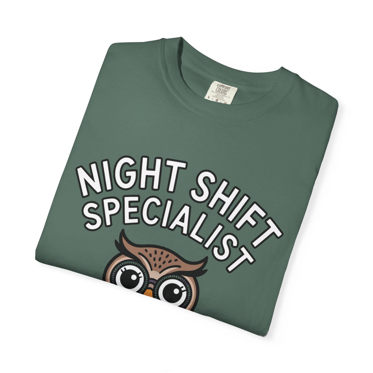 Night Shift Owl Shirt, Funny Night Shift Specialist T-Shirt, Cute Owl With Glasses Tee, Nurse Gift, Night Owl Lover Gift
