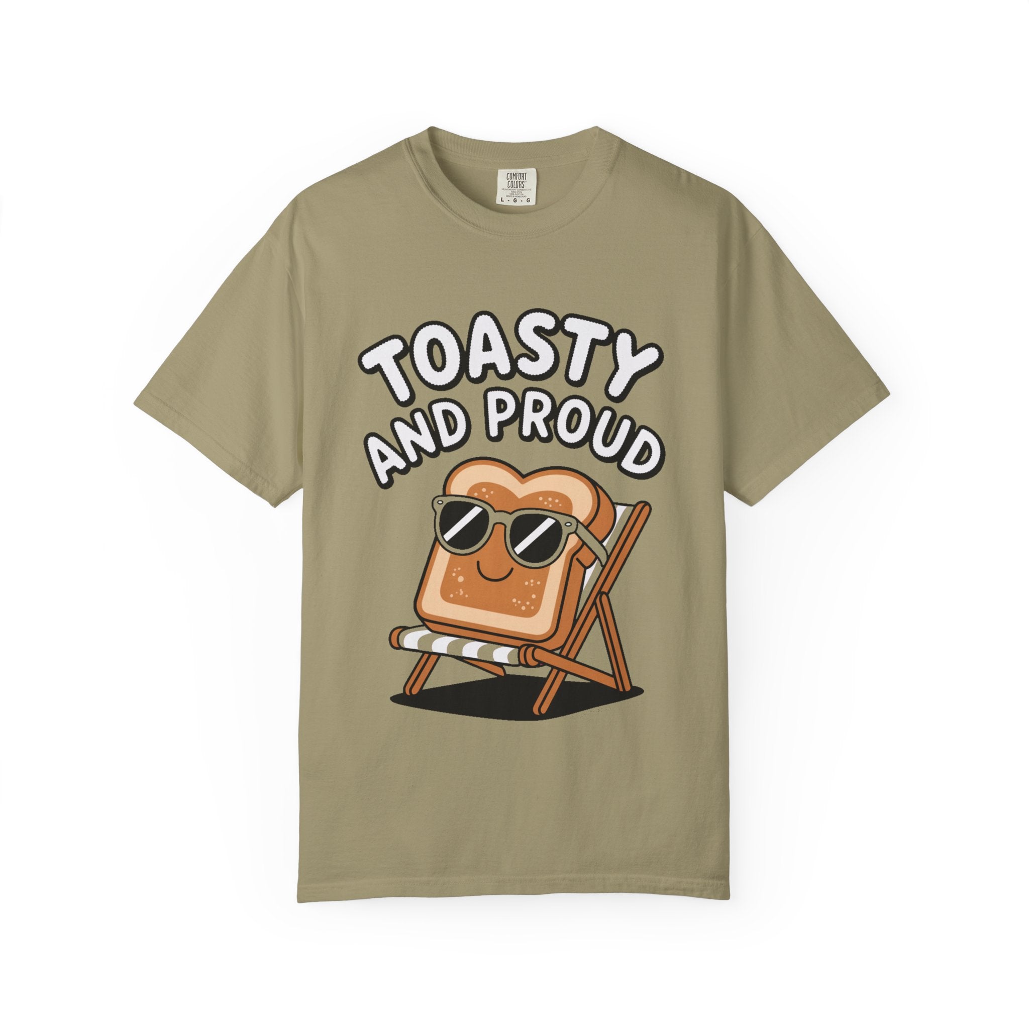 Toasty And Proud Bread Shirt, Funny Toast Sunglasses T-Shirt, Cute Beach Chair Bread Tee, Summer Vacation Gift