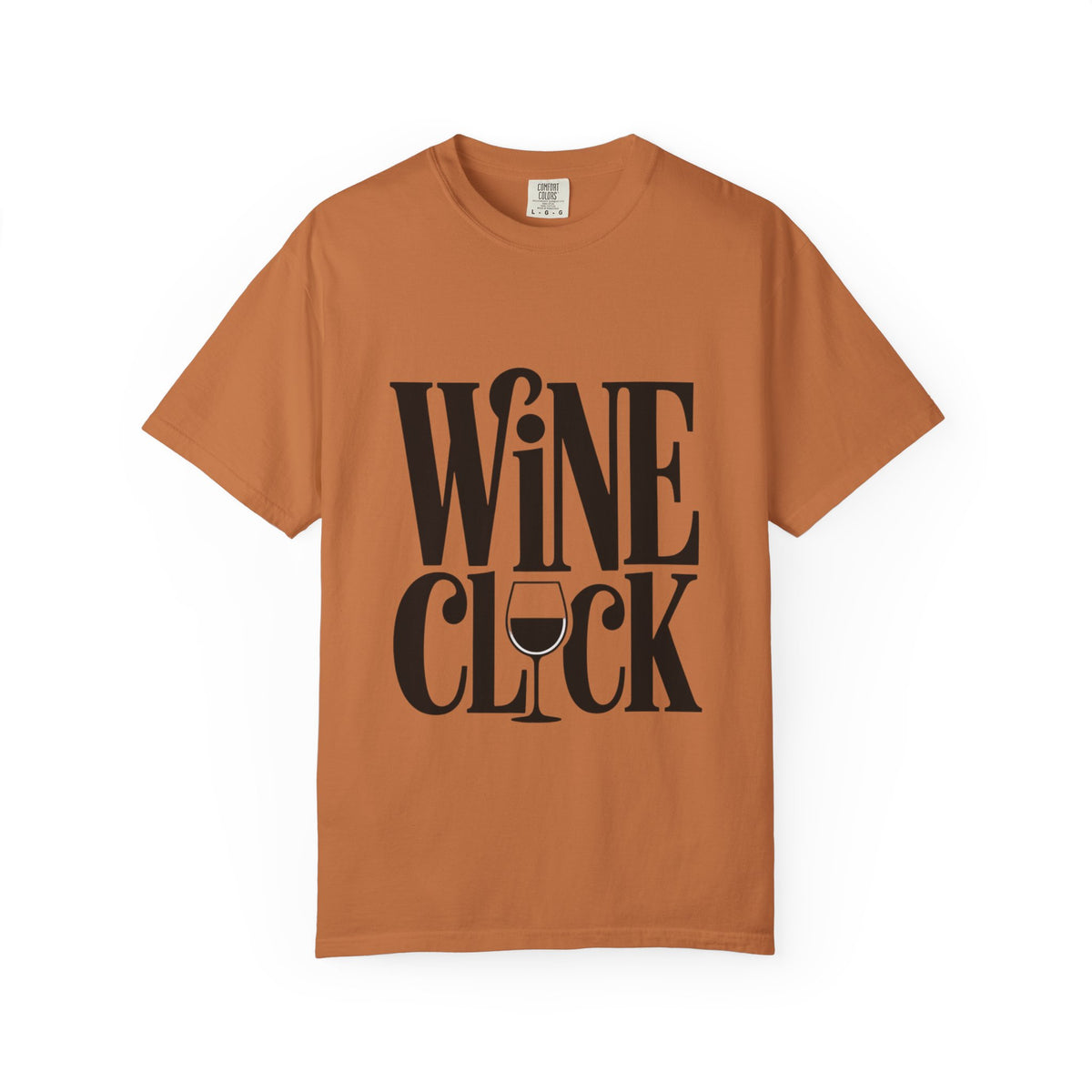 Wine O'Clock Shirt, Funny Wine Lover T-Shirt, Bold Typography Wine Glass Tee, Cute Gift for Wine Drinker