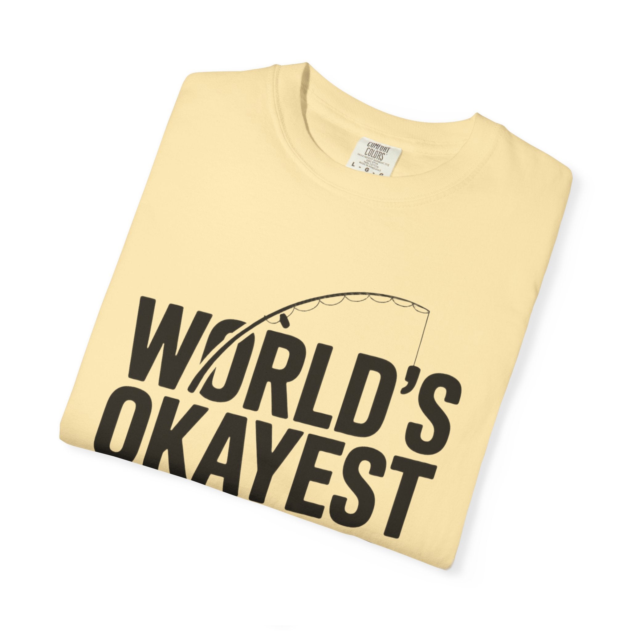 World's Okayest Dad Shirt, Funny Fishing Dad T-Shirt, Fathers Day Gift, Funny Dad Gift From Kids, Sarcastic Dad Tee