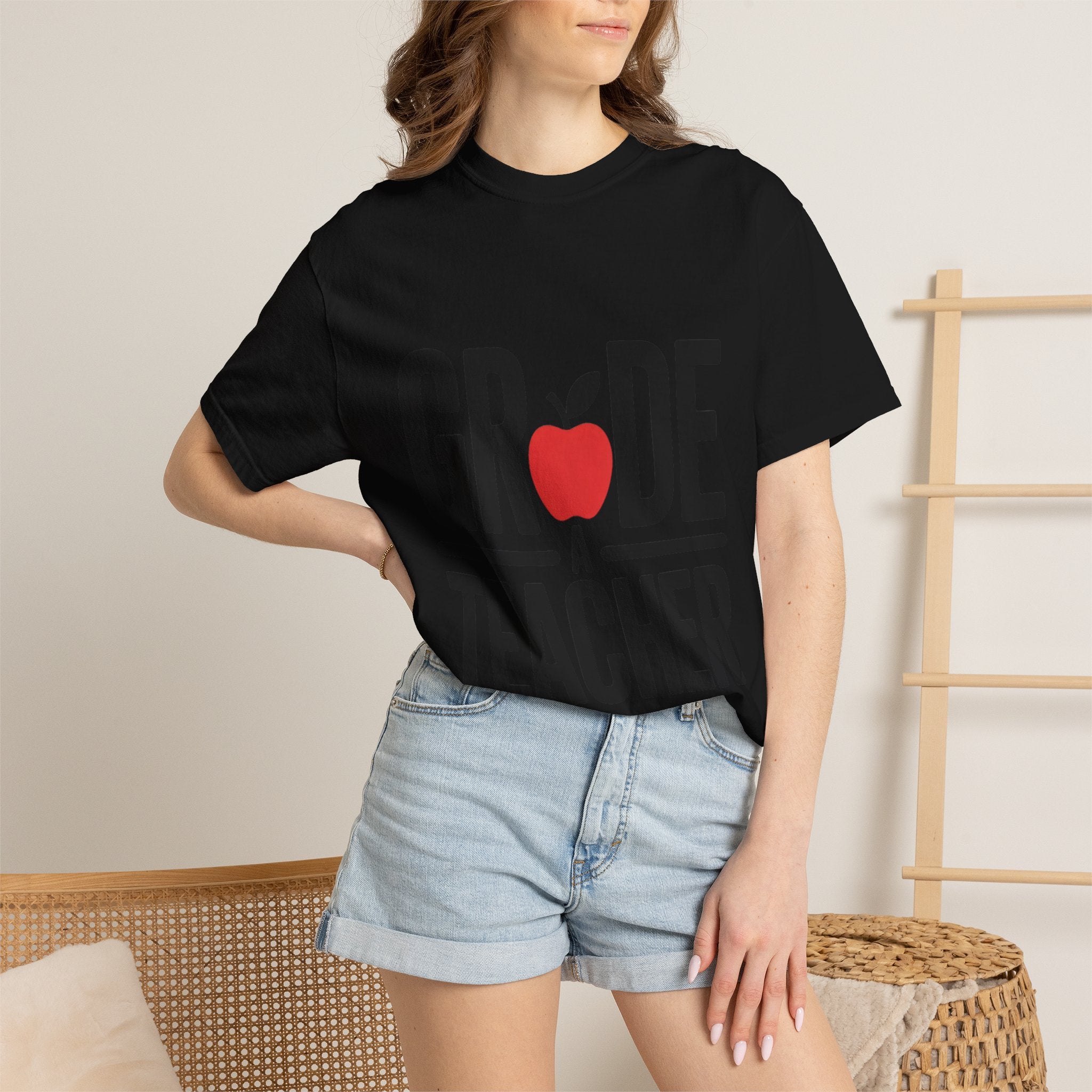 Grade A Teacher Shirt, Funny Apple Teacher T-Shirt, Cute Teacher Appreciation Gift, Back to School Tee for Teacher