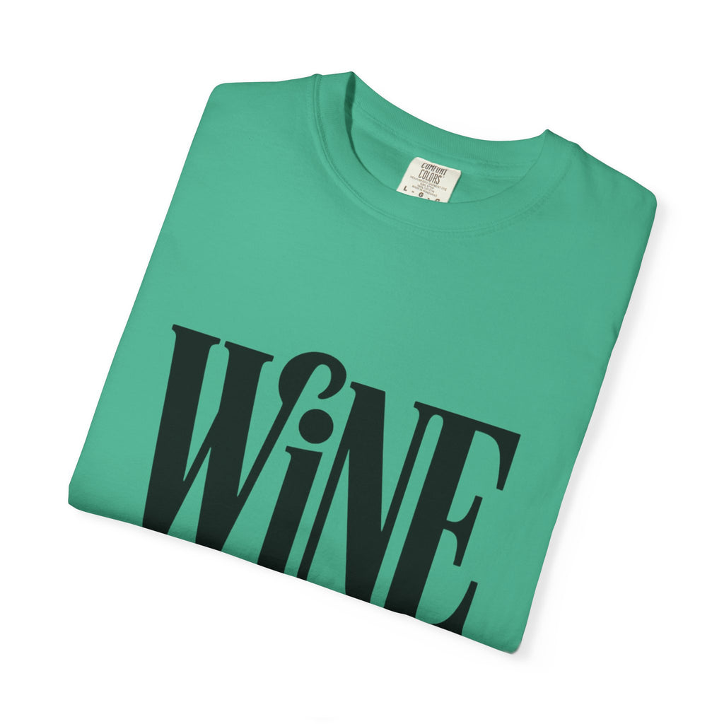 Wine O'Clock Shirt, Funny Wine Lover T-Shirt, Bold Typography Wine Glass Tee, Cute Gift for Wine Drinker