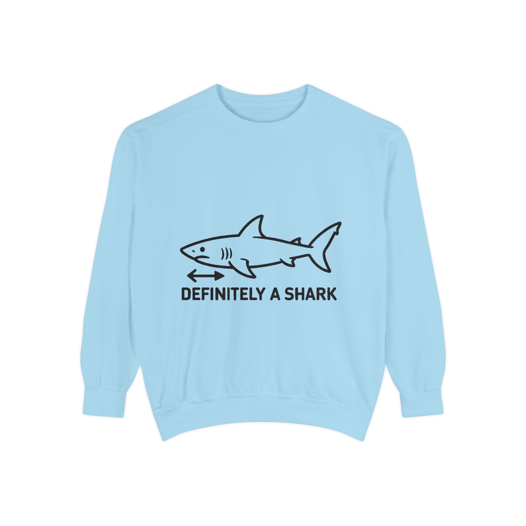Definitely A Shark Diagram Sweatshirt, Funny Meme Crewneck, Deadpan Textbook Diagram Shirt, Shark Lover Gift, Sarcastic Sweatshirt