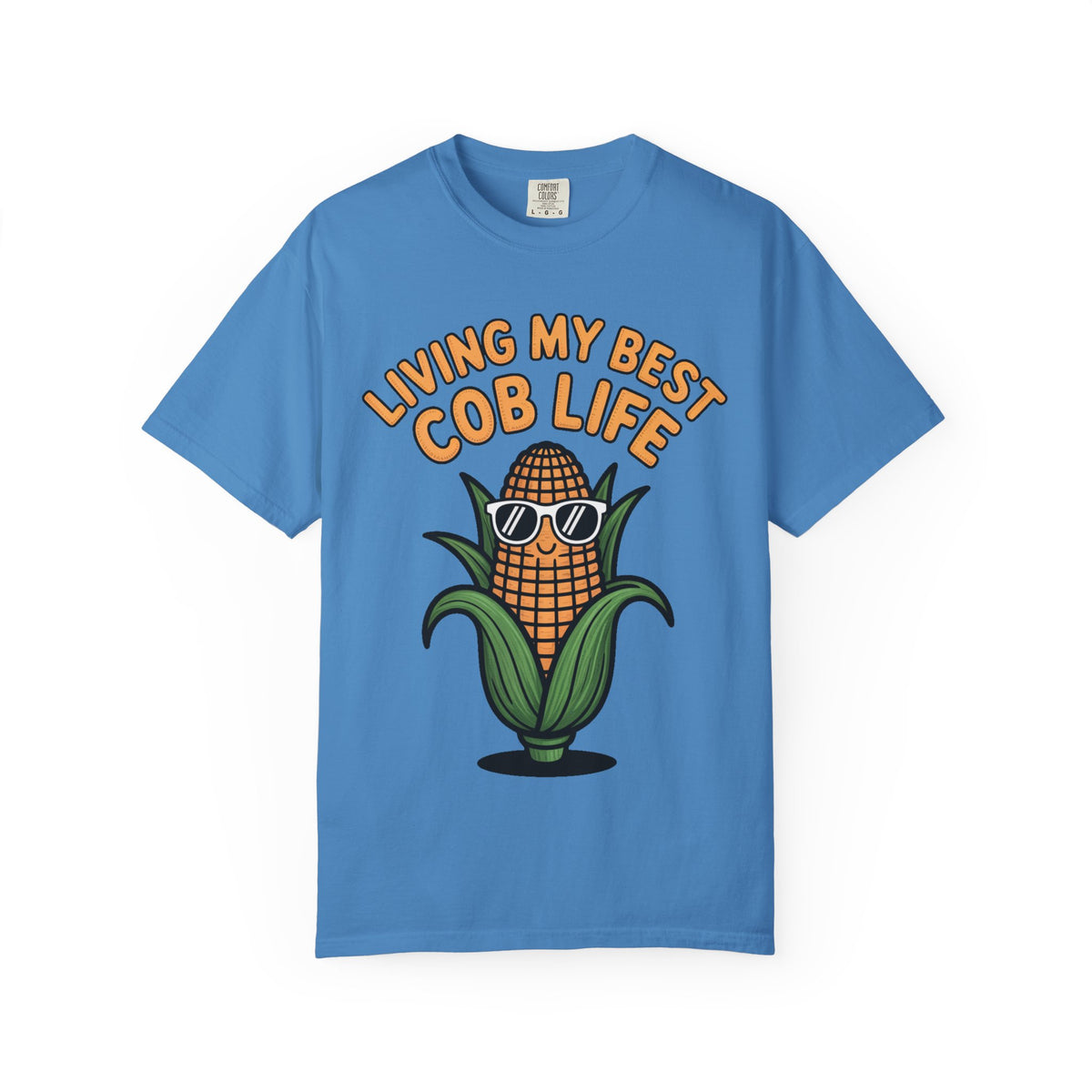 Funny Corn Shirt, Living My Best Cob Life T-Shirt, Cute Corn Sunglasses Tee, Vegetable Lover Gift, Funny Food Shirt