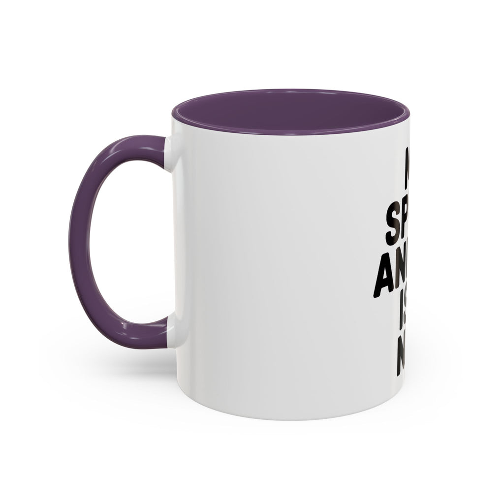 My Spirit Animal Is A Nap Mug, Funny Nap Lover Coffee Cup, Lazy Day Sarcastic Gift, Bold Typography Accent Mug for Coffee or Tea