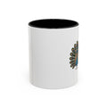 Cute Peacock Mug, Fanned Feather Peacock Coffee Cup, Bird Lover Gift, Cartoon Peacock Ceramic Mug, Colorful Feather Pattern Mug