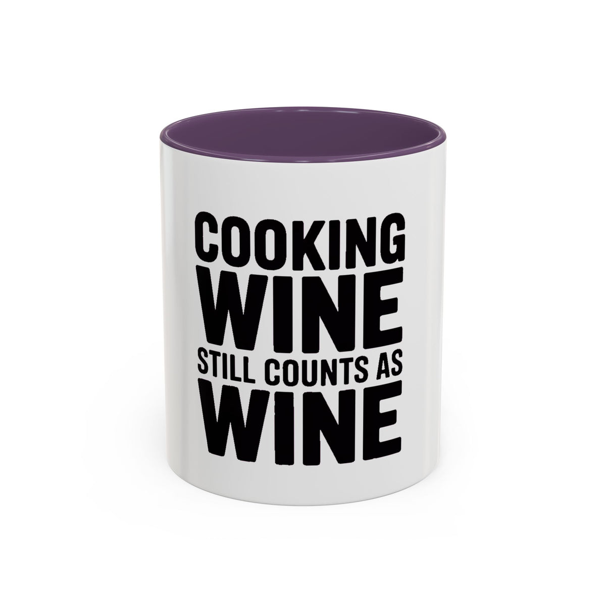 Cooking Wine Still Counts Mug, Funny Wine Lover Gift, Sarcastic Kitchen Mug, Bold Typography Coffee Cup, Gift for Wine Mom