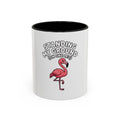 Standing My Ground Flamingo Mug, Funny One Leg Flamingo Coffee Cup, Sassy Bird Lover Gift, Cute Cartoon Flamingo Accent Mug