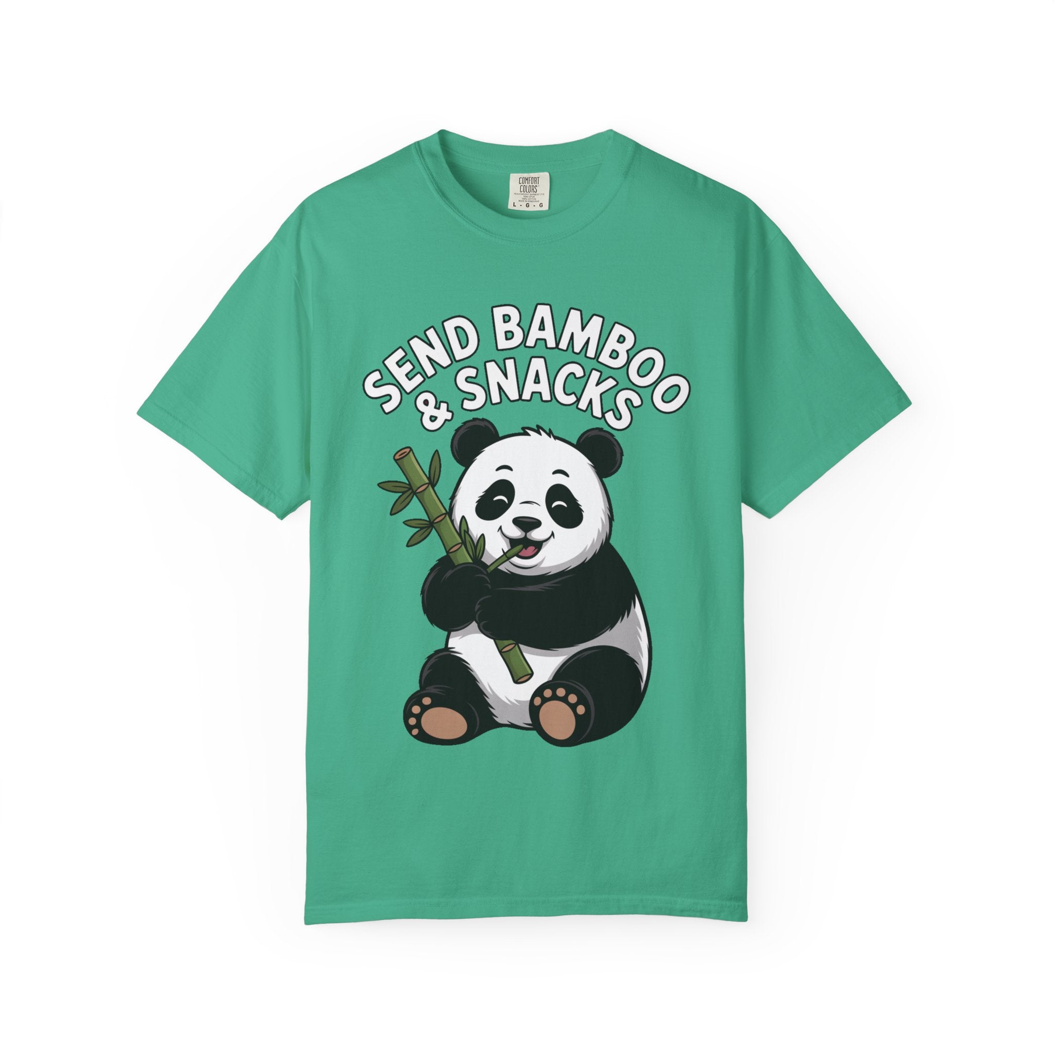 Send Bamboo Panda Shirt, Funny Panda T-Shirt, Cute Bamboo Snacks Tee, Panda Lover Gift, Cartoon Panda Graphic Shirt