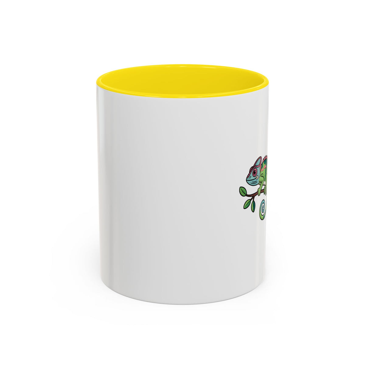 Cute Chameleon Mug, Cartoon Reptile Coffee Cup, Chameleon Lover Gift, Funny Lizard Ceramic Mug