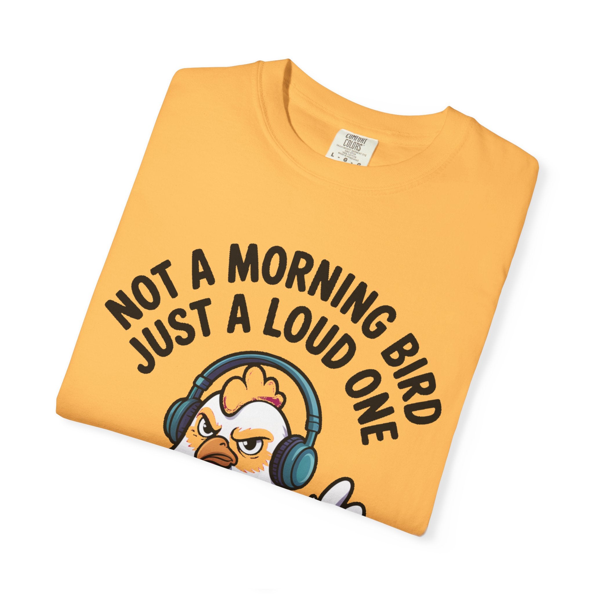 Not A Morning Bird Chicken Shirt, Funny Grumpy Chicken T-Shirt, Sarcastic Bird Lover Gift, Loud Chicken Graphic Tee