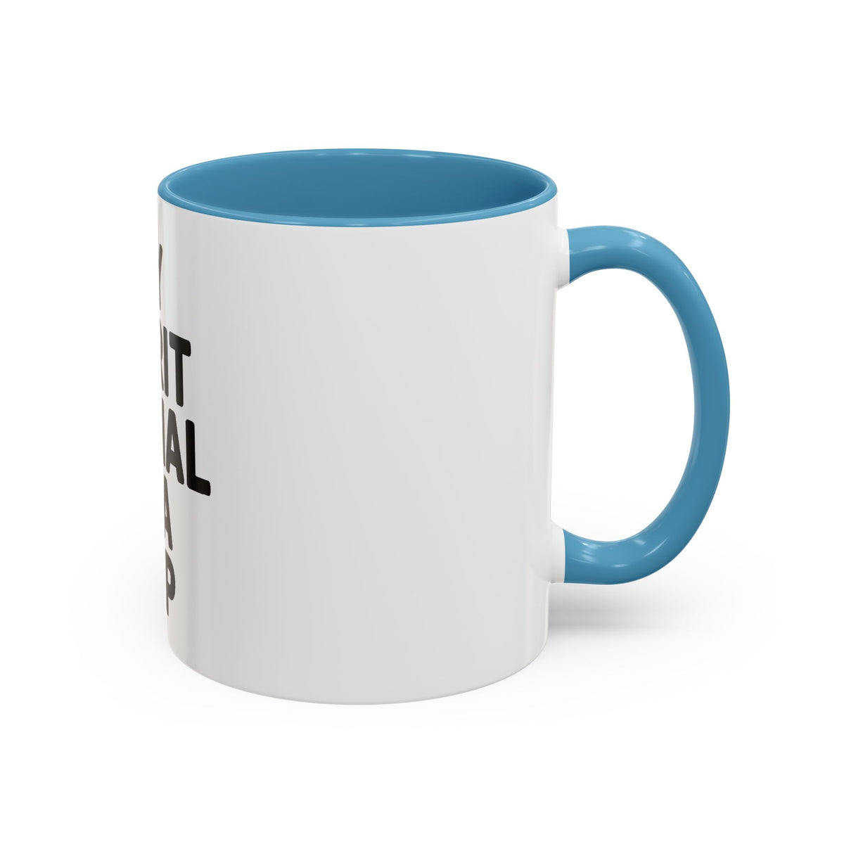 My Spirit Animal Is A Nap Mug, Funny Nap Lover Coffee Cup, Lazy Day Sarcastic Gift, Bold Typography Accent Mug for Coffee or Tea