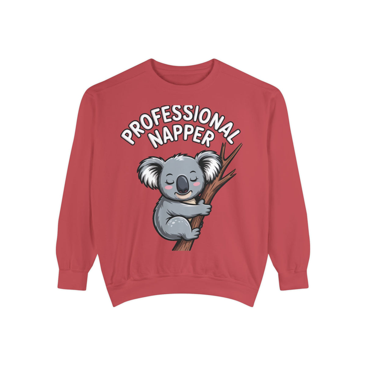 Professional Napper Koala Sweatshirt, Funny Koala Crewneck, Cute Nap Lover Gift, Cozy Animal Sweatshirt for Sleepy Souls